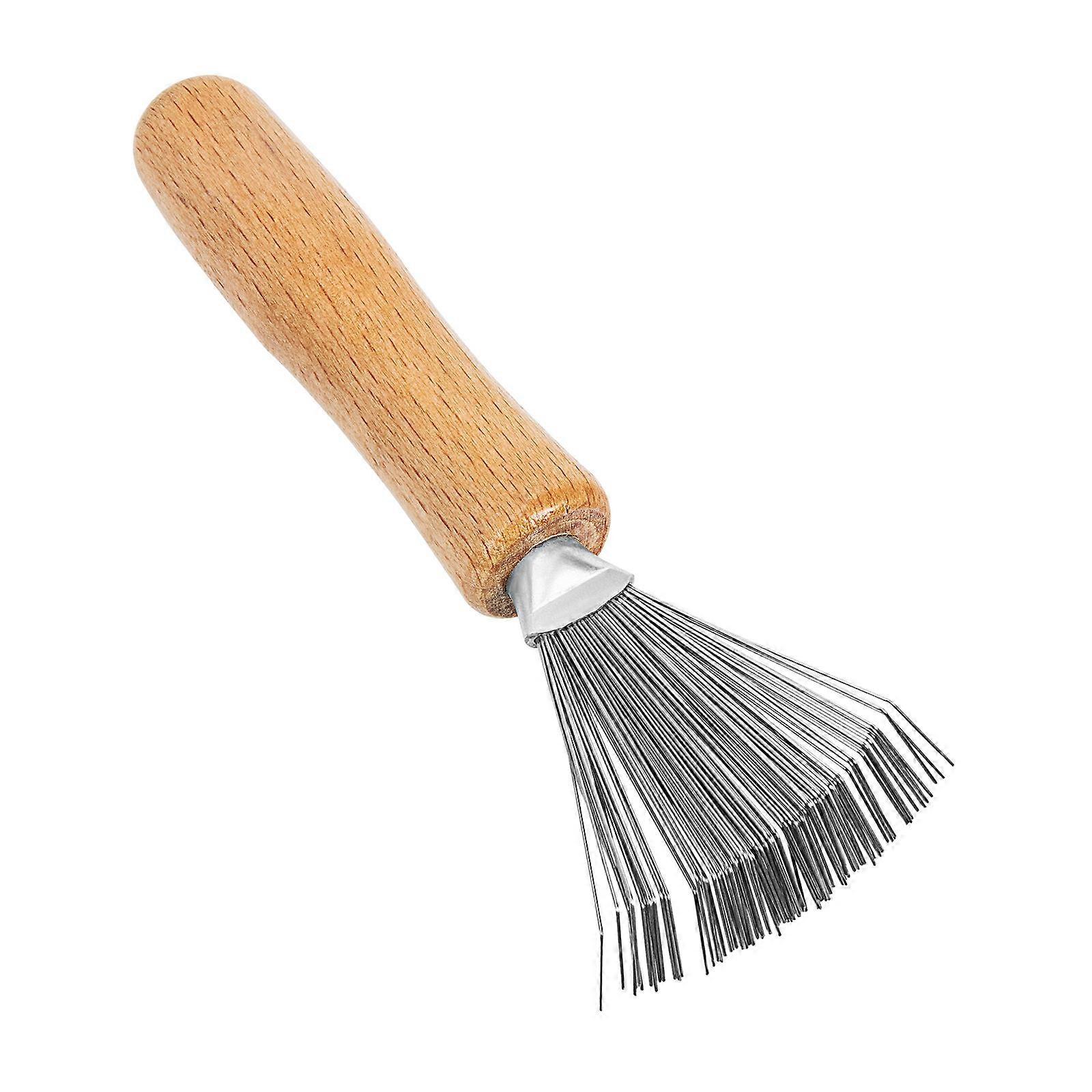 Handle Cleaning Brush Rake for Home Office Wood 4.3X1.4X0.8in Residue Removal 1Pcs
