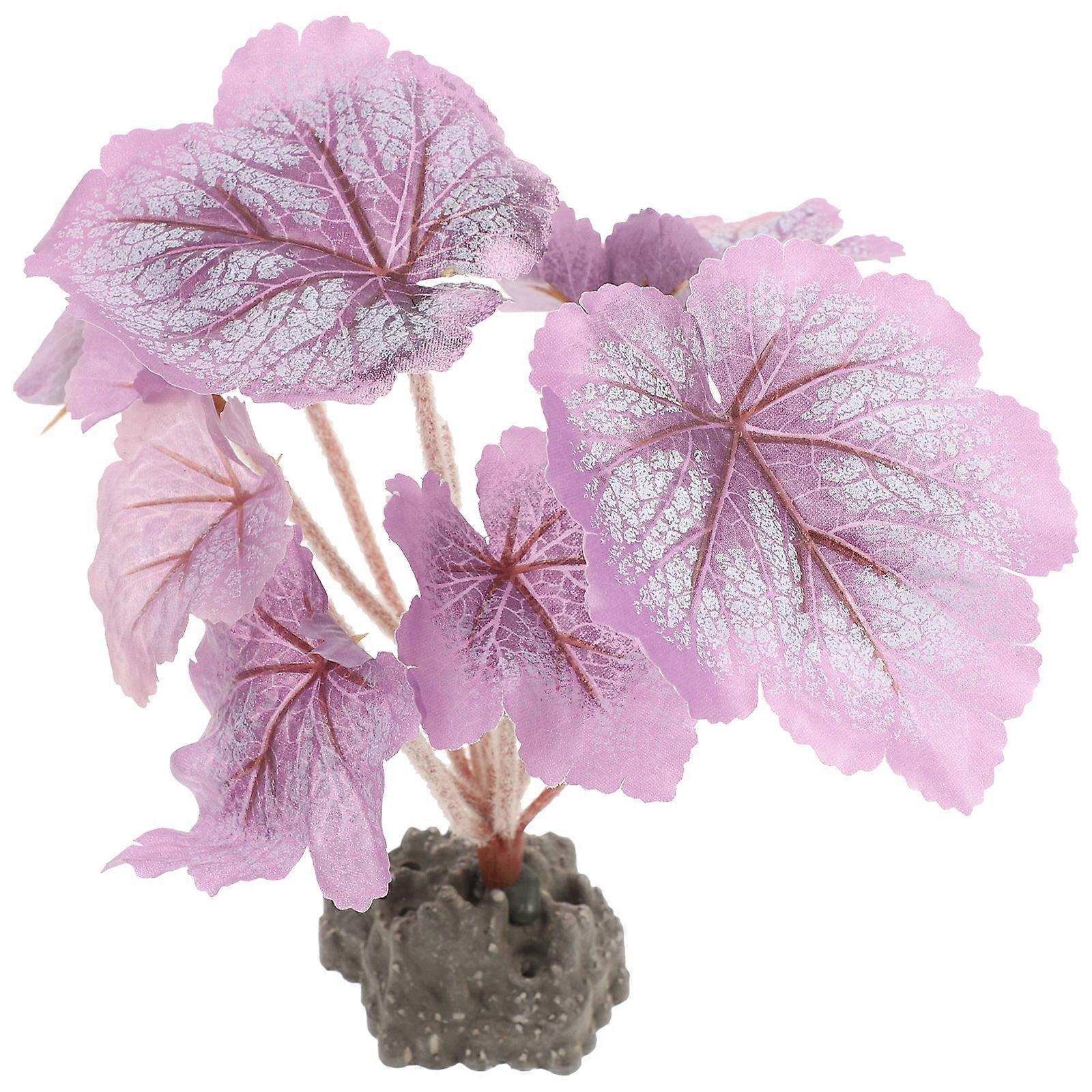 Fish Tank Artificial Plants Lifelike Simulation For Aquarium Use Plastic Resin .5x6x22.5cm 1Set