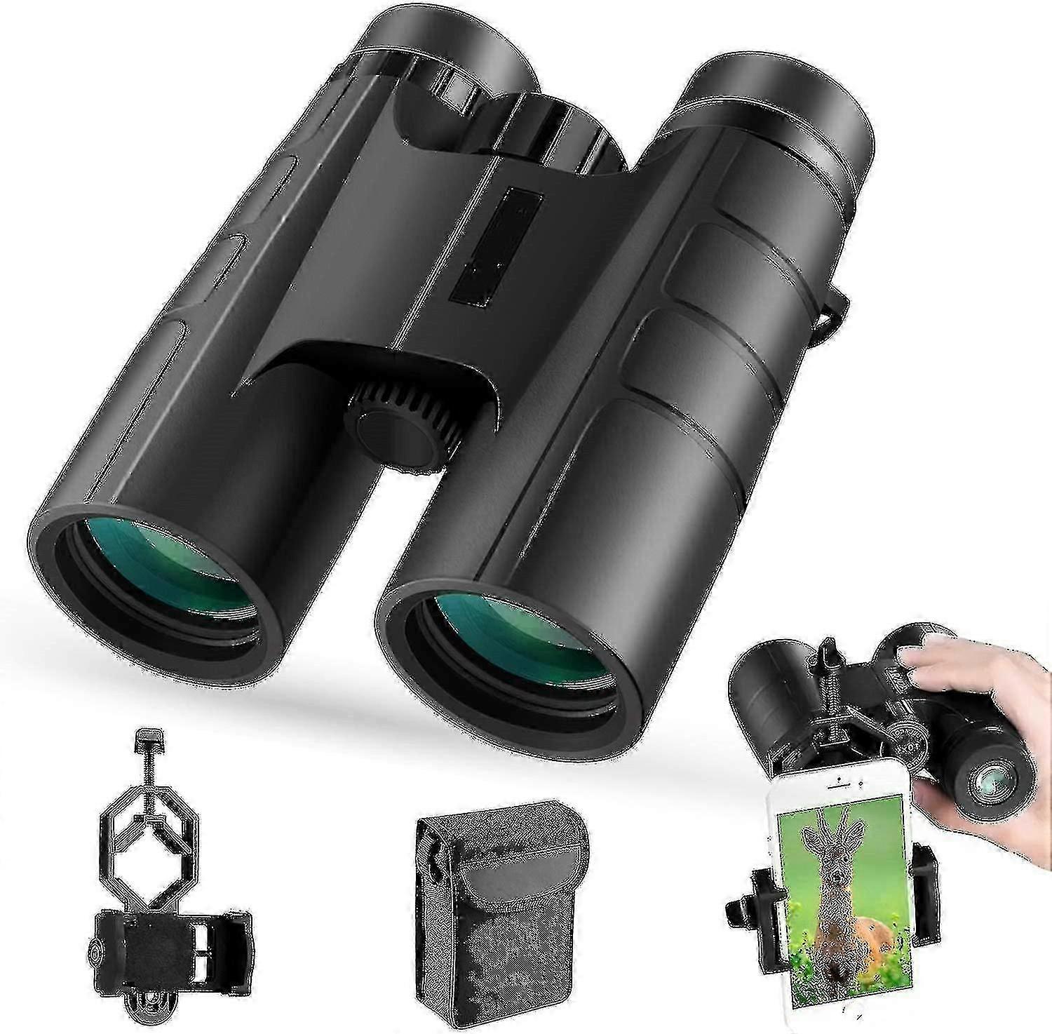 Compact, Powerful, Professional, 10x42 Hd Binoculars, Bak4 Prism Fm...