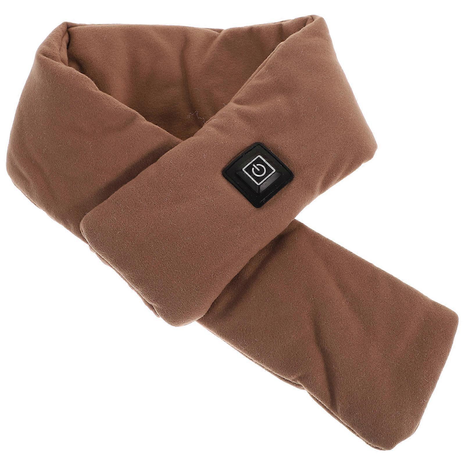 Heated Neck Warmer Intelligent Heating Scarf Usb Charging Temperature Adjustable Skin Friendly Fabric 1Pcs