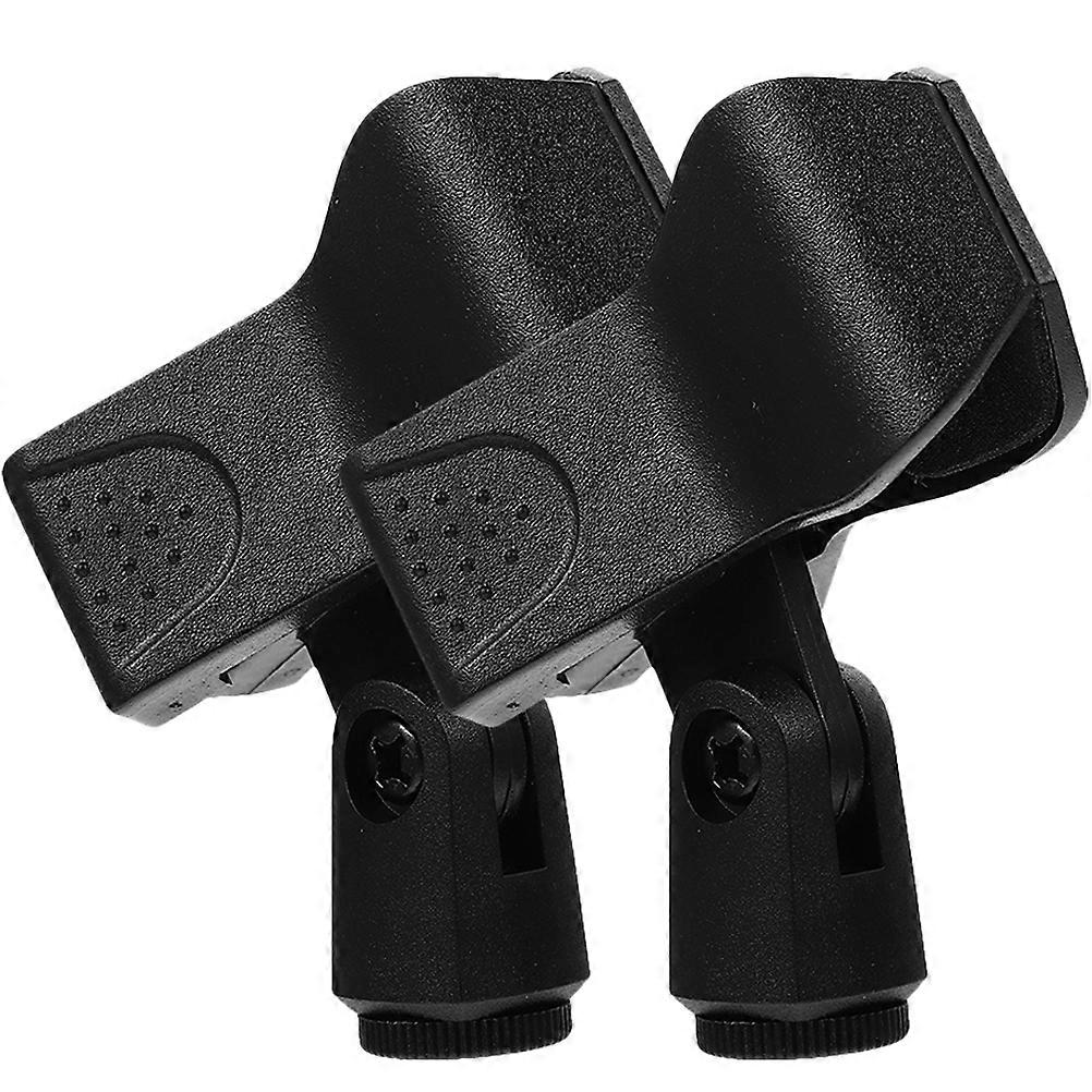 Reliable Mic Clip Microphone Holders Recording Durable Adjustable Height and Inclination 3.14X2.99X2.16in 2Pack