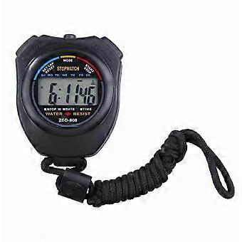 Professional Digital Chronograph Stopwatch with LCD and Lanyard