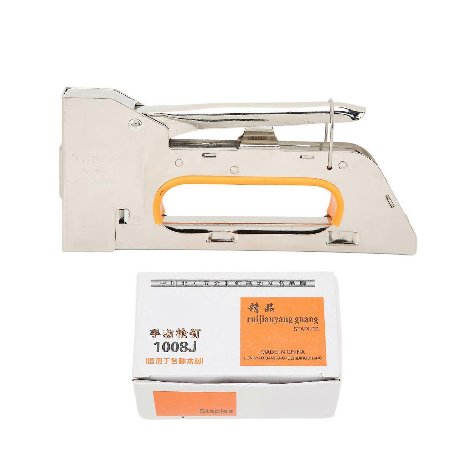 Staple Gun U Shape 3 in 1 Stainless Steel Manual Nail Gun with Staple Nails for Beehive