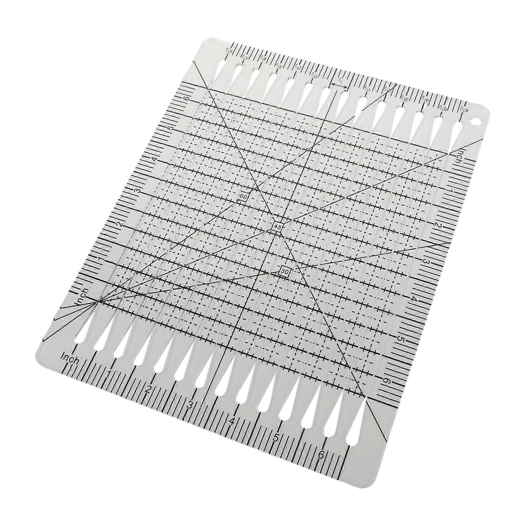 Improve your sewing tool ruler for quilting, cutting, and patchworking without design, 1 piece.