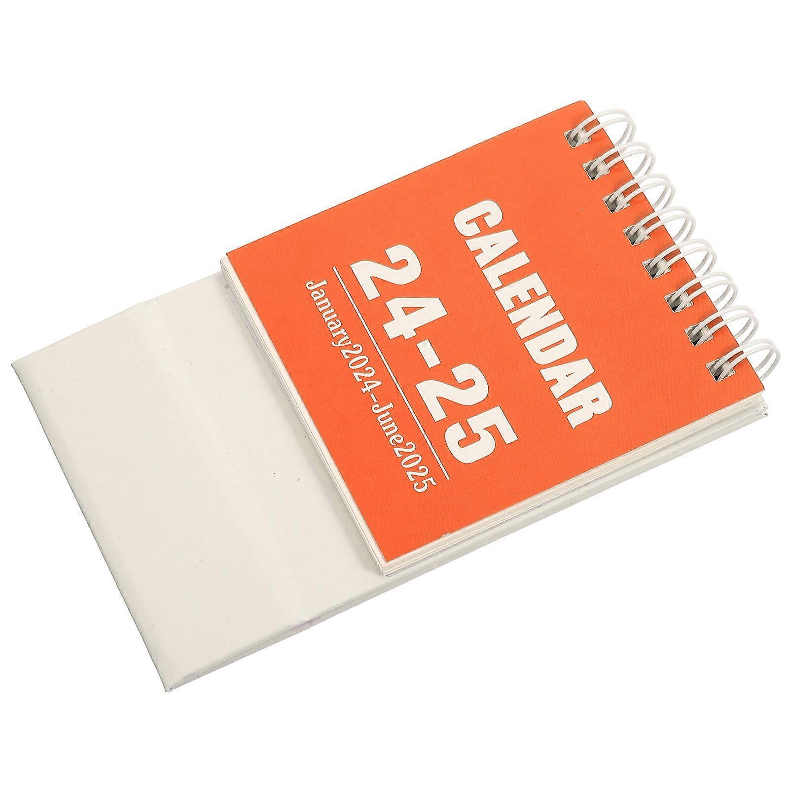 Small Desktop Calendar Household Item Office Paper Simple Design Reminder 10.00X7.50X5.70CM 1Pcs