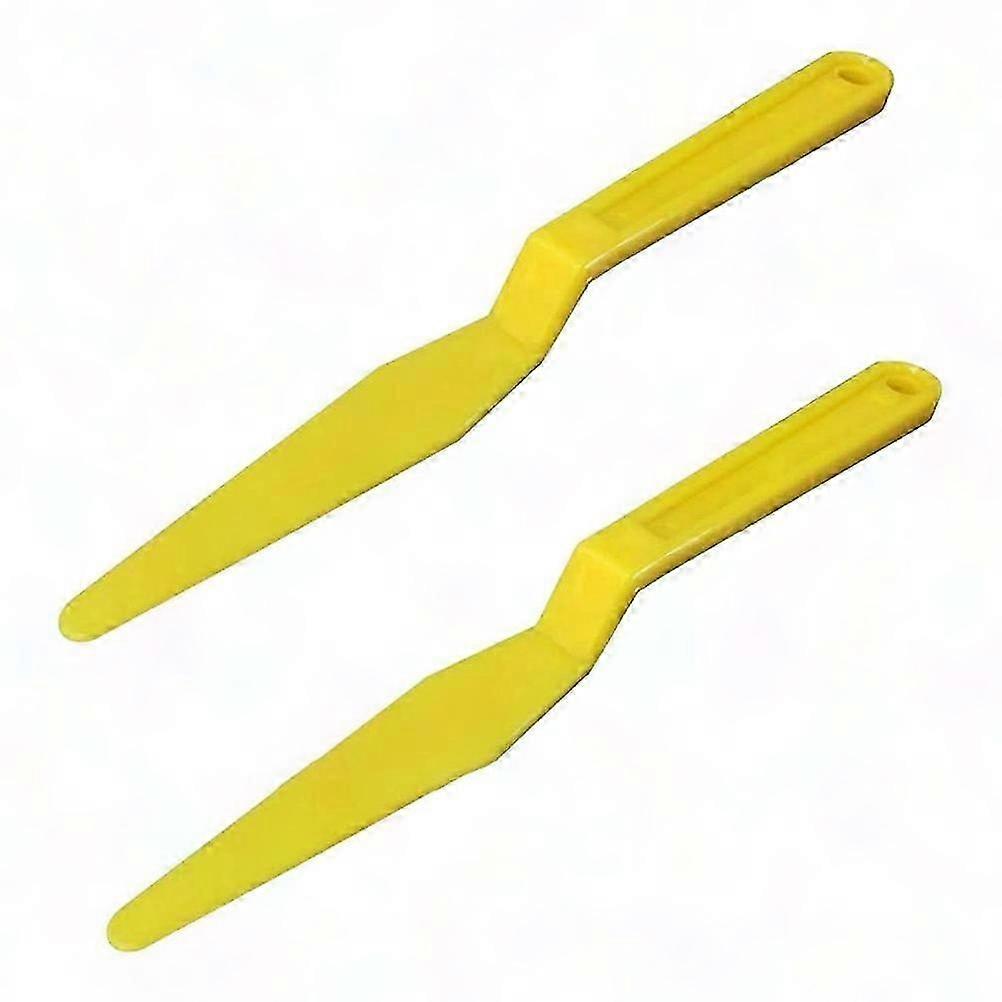 2Pcs Long Handle Spoon Squeegee Corner Scraper Vehicle Window Tint Tool Car Vinyl Film Wrap Tool Auto Graphics Decal Scraper Gasket Squeegee Install K