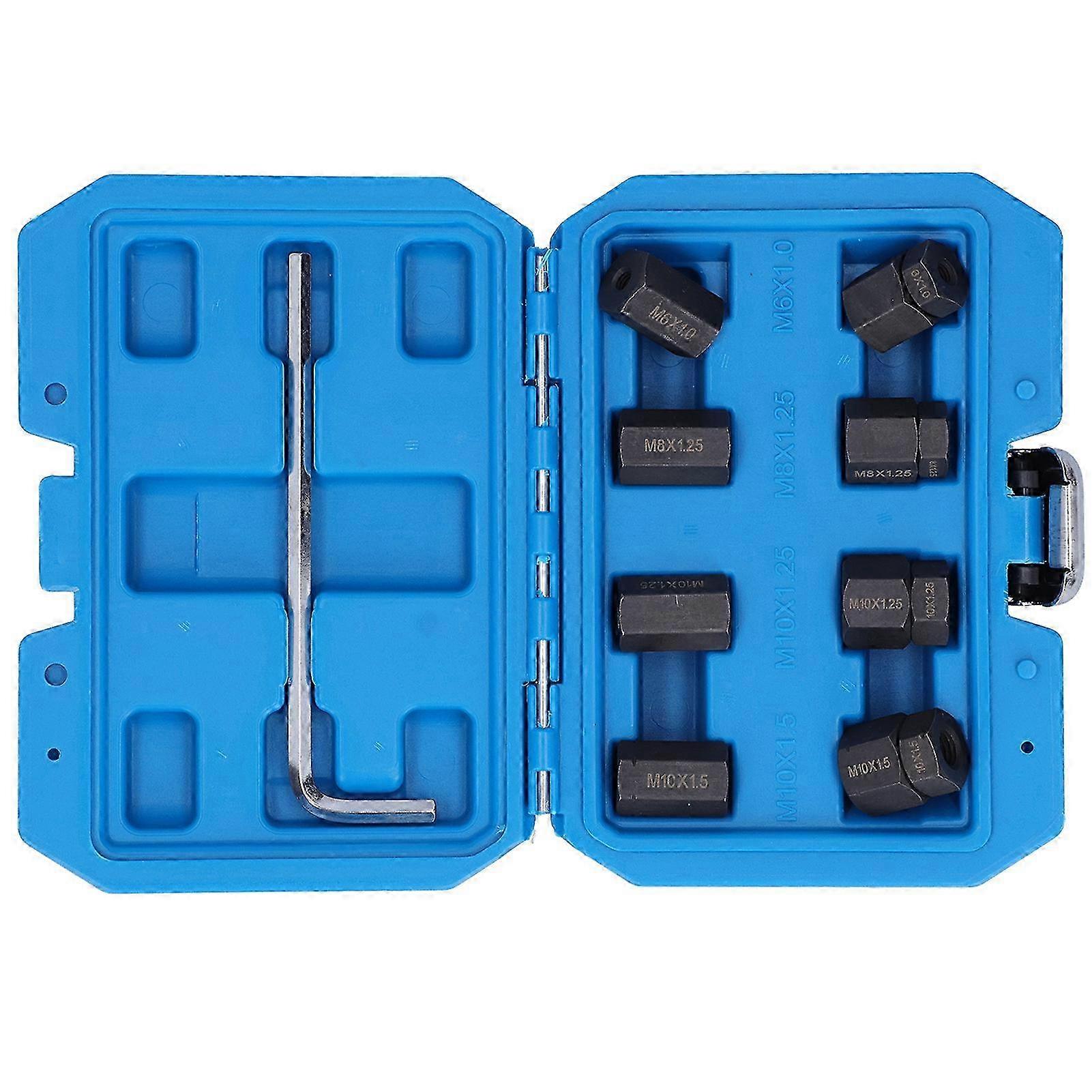 9pcs Car Stud Remover Installer Set for Certain Brands No Thread Damage M10x1.5 M10x1.25 M8x1.25 M6x1.0