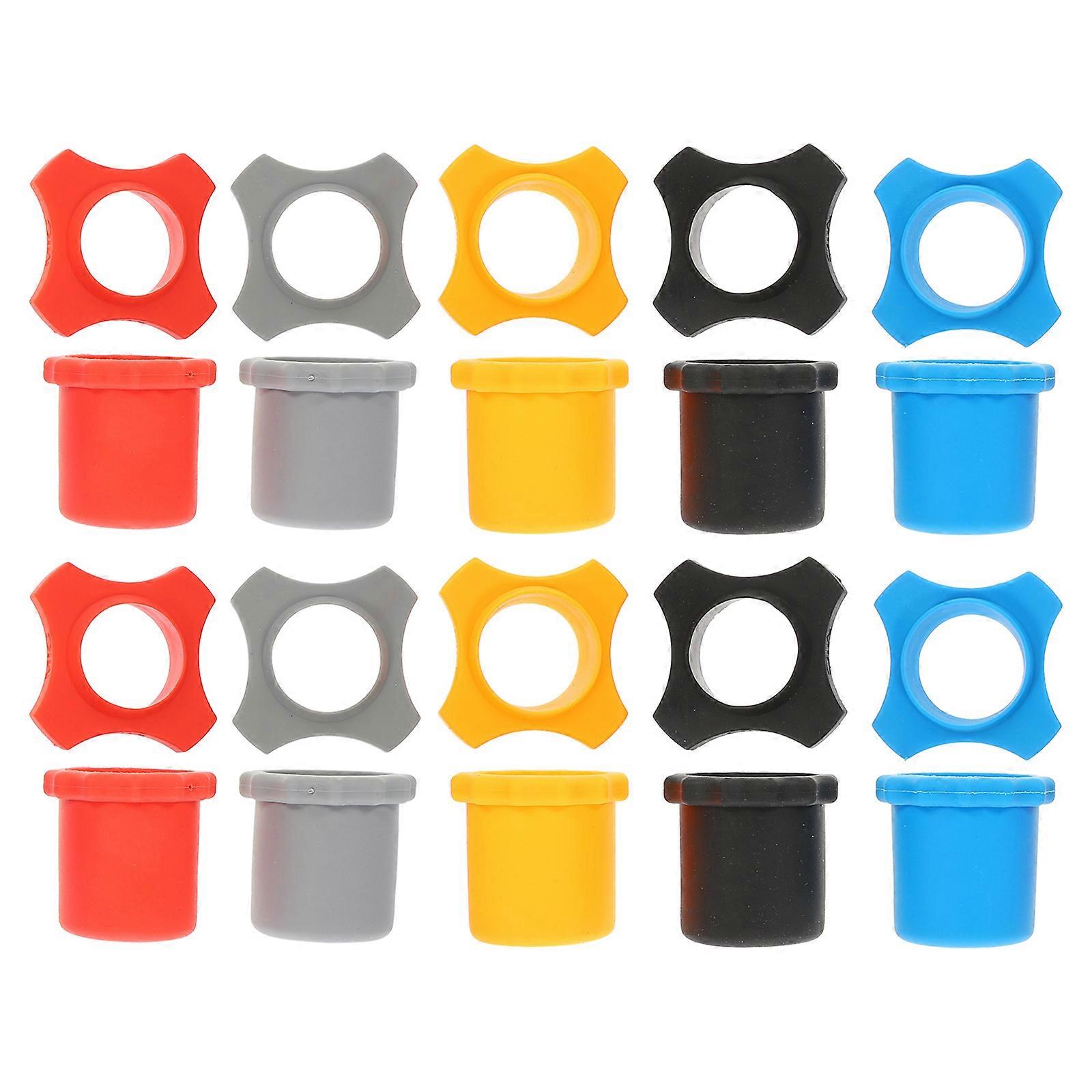 Microphone Fall Protective Rings Slip Resistant Rubber Sleeves in Gray, Orange, Black, Red for Wireless Mics – Durable Drop Prevention & Easy