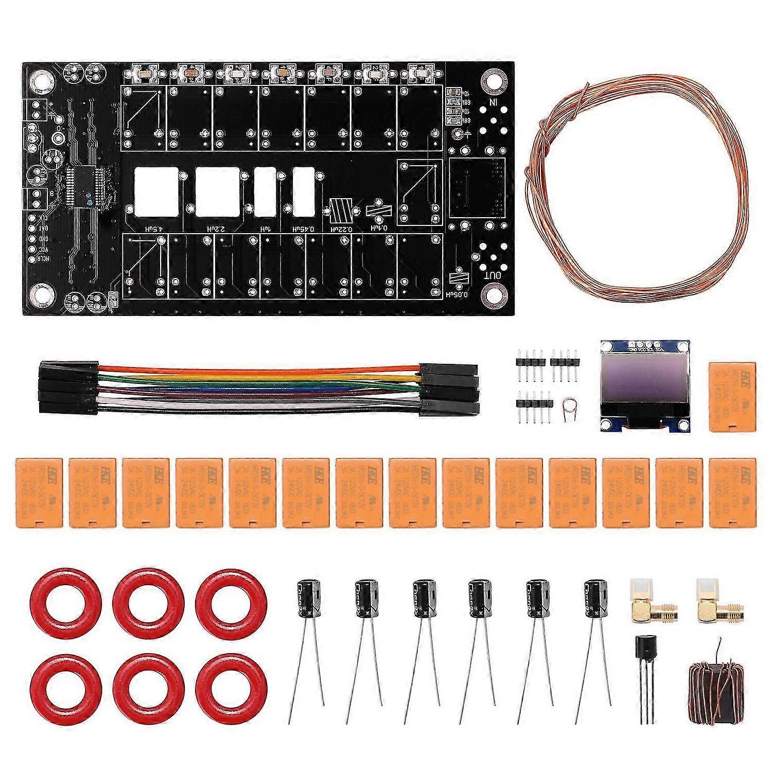 ATU-100 DIY Kits 1.8-50MHz Automatic Antenna Tuner +OLED Firmware Programmed Amplifier Receiver Accessory