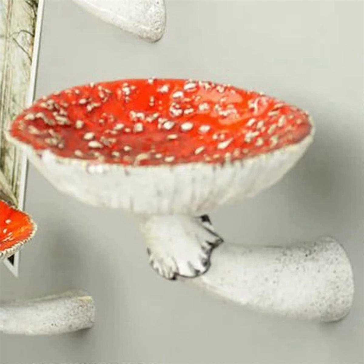 Cute Mushroom Wall Floating Shelf Whimsical Mushroom Room Decor -A