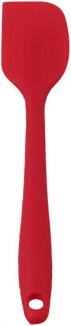 ZENGO Silicone Kitchen Scraper Spatula   Versatile and Durable Baking Tool (Red), medium