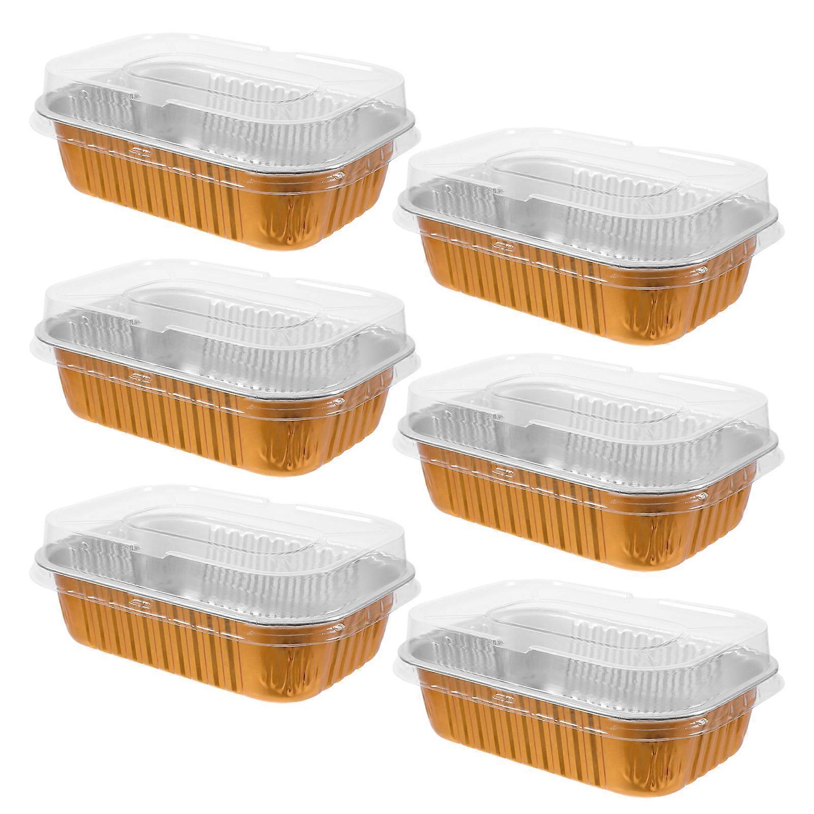 Casseroles en aluminium avec couvercles pour une utilisation en extérieur 6 pièces