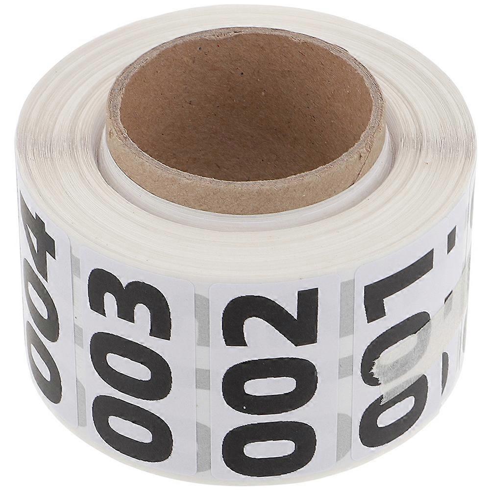 Number Labels Stickers Identification Warehouse Events Heat Sensitive Adhesive 4.00X4.00X3.00cm 800-1000 Pcs