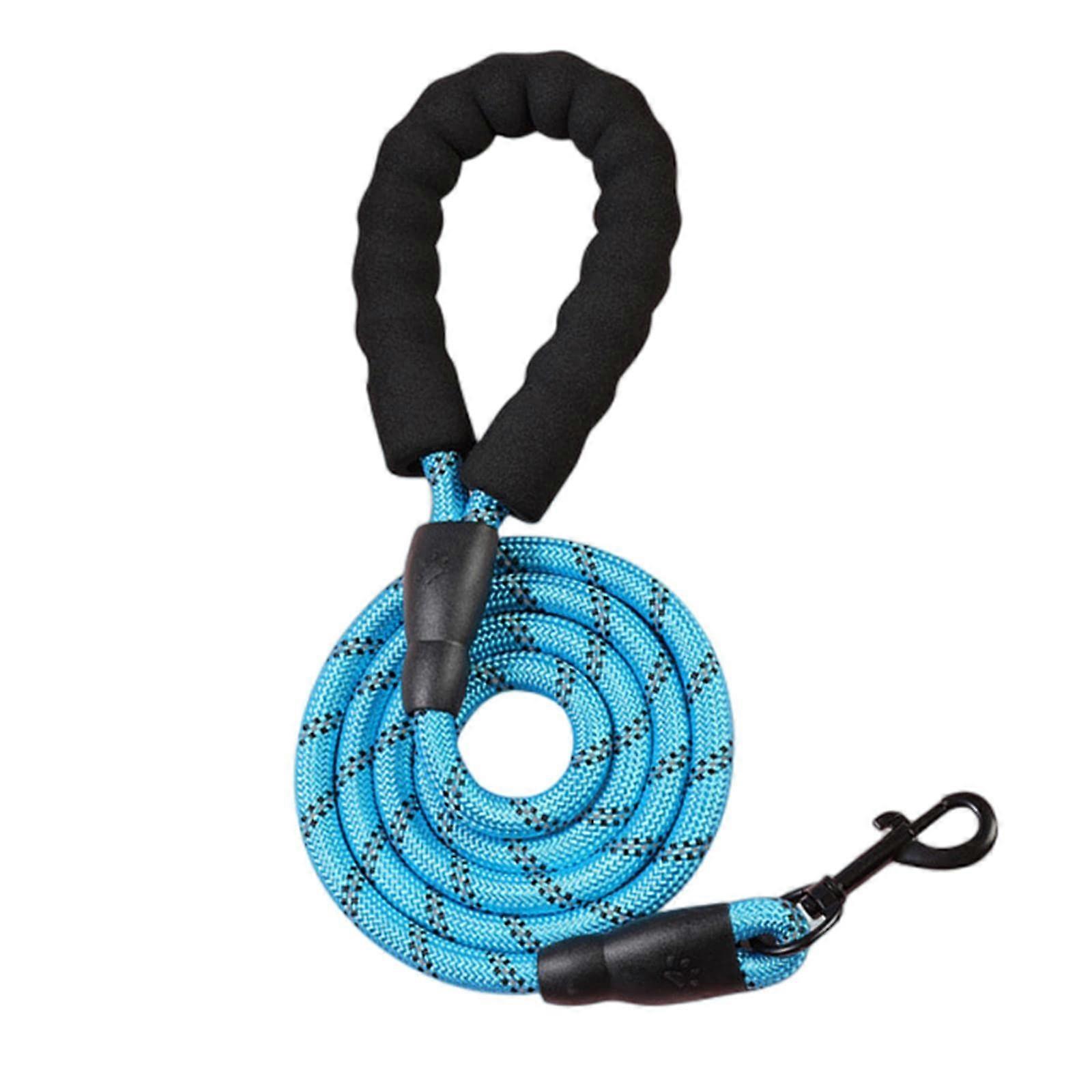 Dog Harness 1.5m Nylon Lead Reflective Rope Training Safety Blue