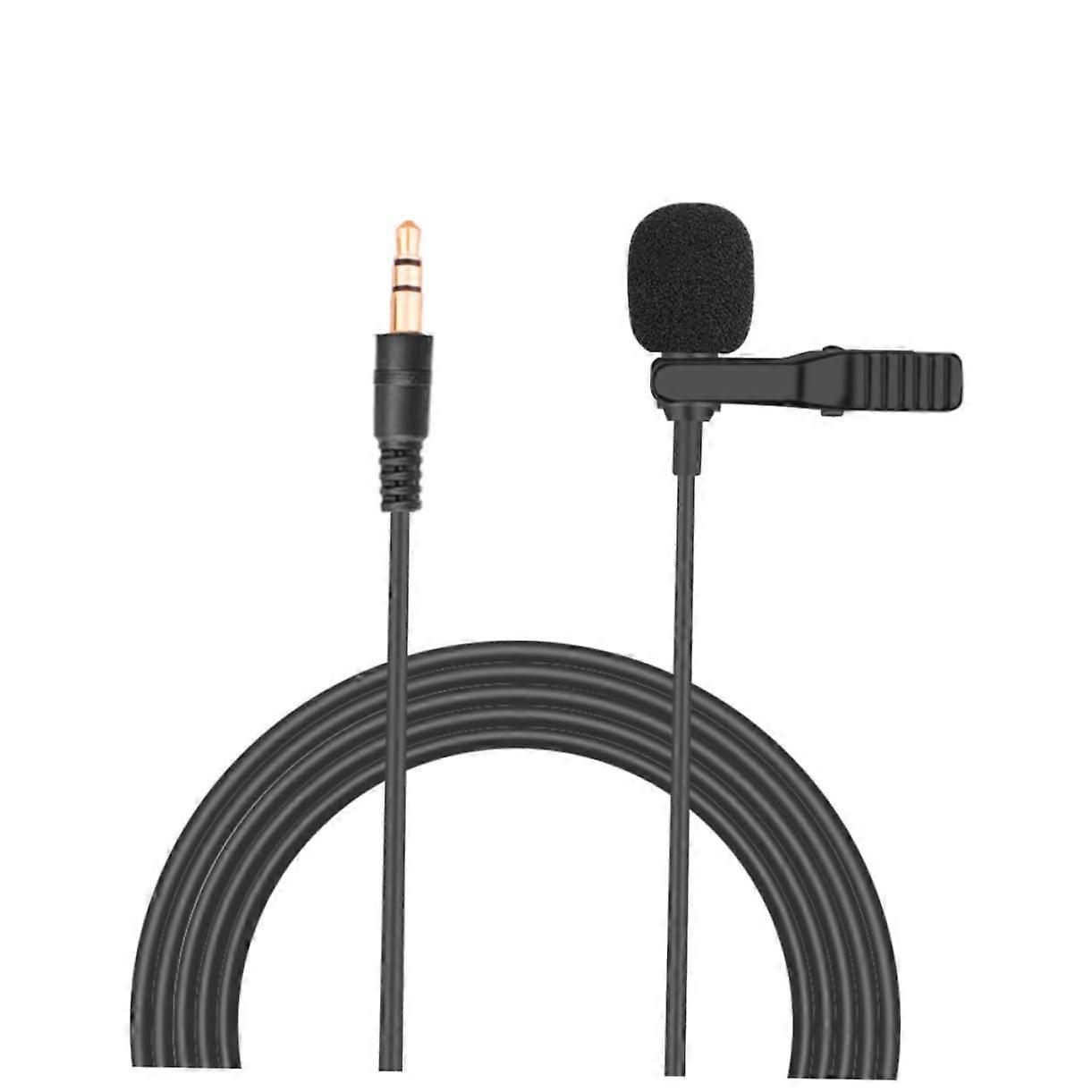 Lavalier Microphone for Pocket Use, Portable Clip-On Mic for Live Streaming, Vlogs, Gaming, High Sound Quality, Durable Plastic Material
