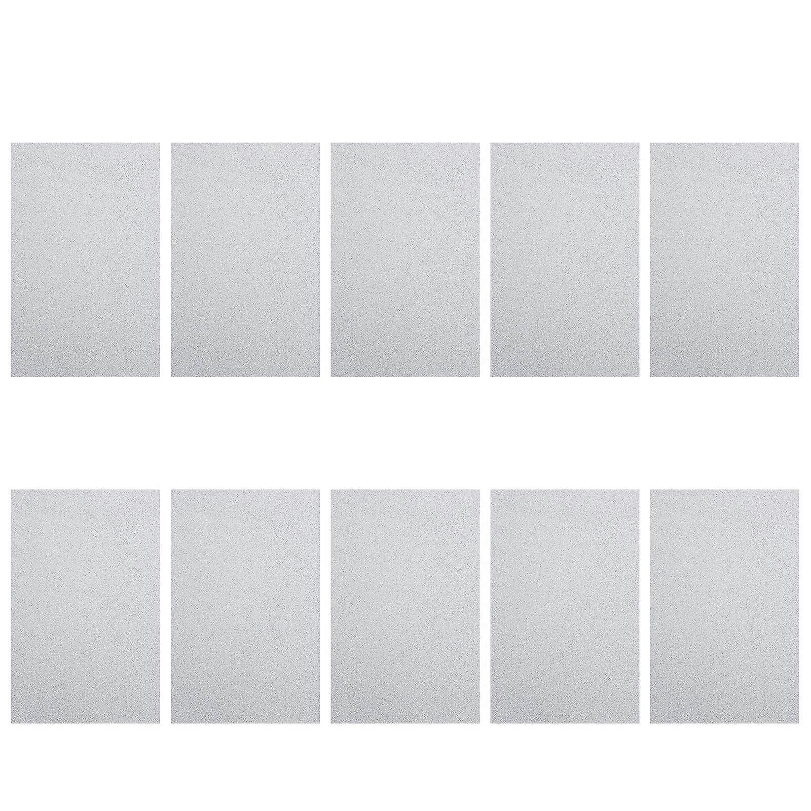 Glitter Sponge Paper for Kids Craft Projects Silver 10 Sheets Perfect for DIY Handmade Activities
