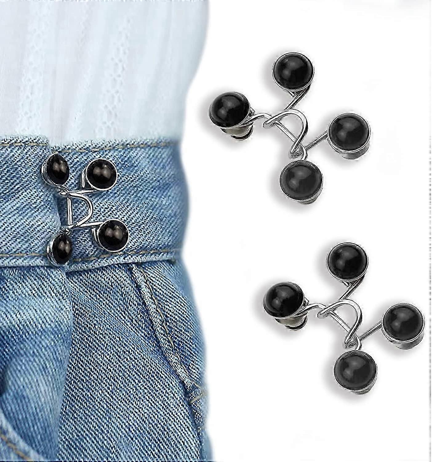 3PCS Jean Button Pins, Adjustable Jean Button, Detachable Jean Button Pin, No Sewing Required