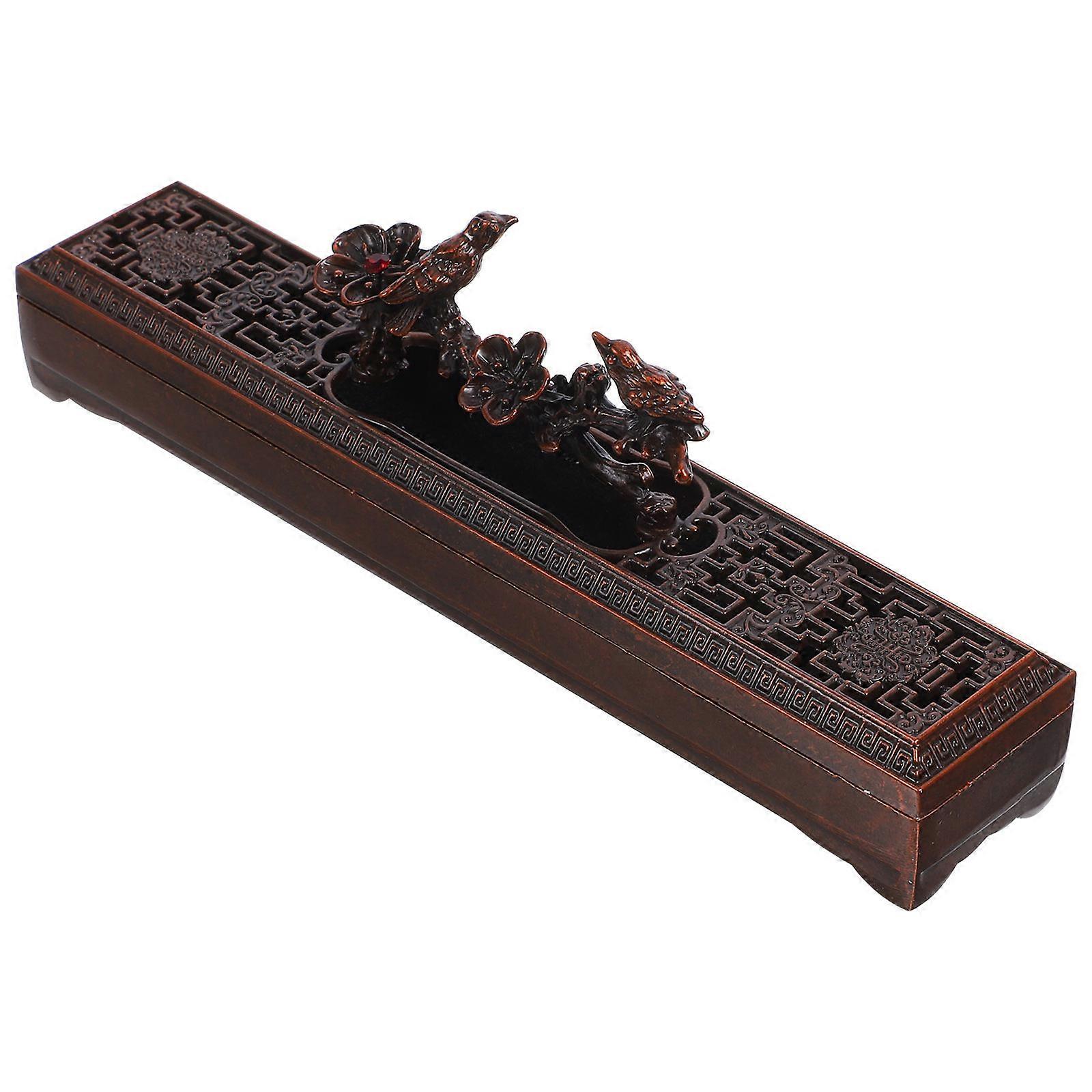 Retro Style Tabletop Incense Holder for Stick Burning – Aroma Burner Tray for Bedroom, Office, Sauna – Stress Relief & Relaxation