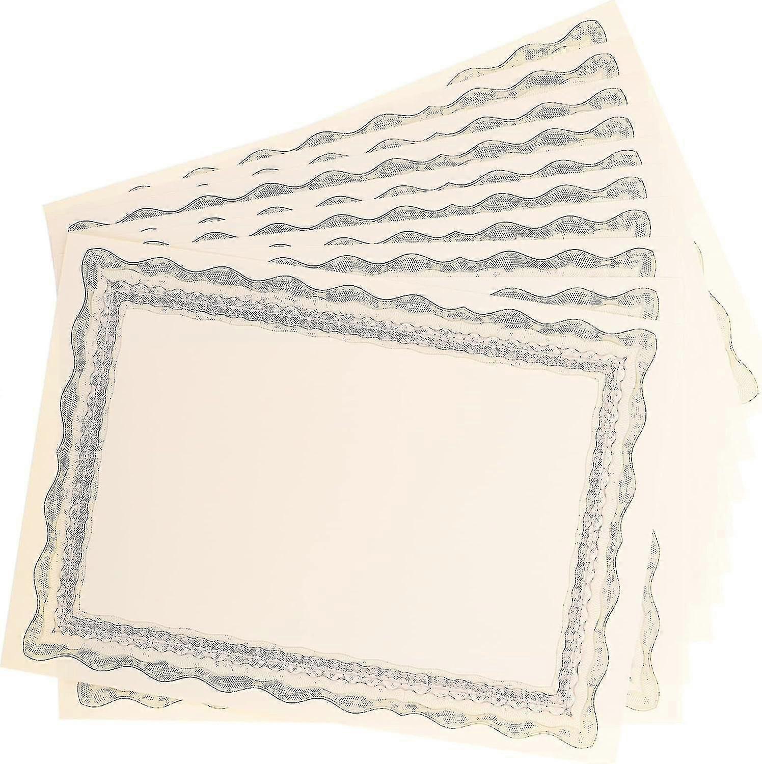 10 Pieces Certificate Inner Page A4 Printer Paper Parchment Printer Paper Office Stuff Blank Sheet Parchment Certificate Papers Academic Certificate P