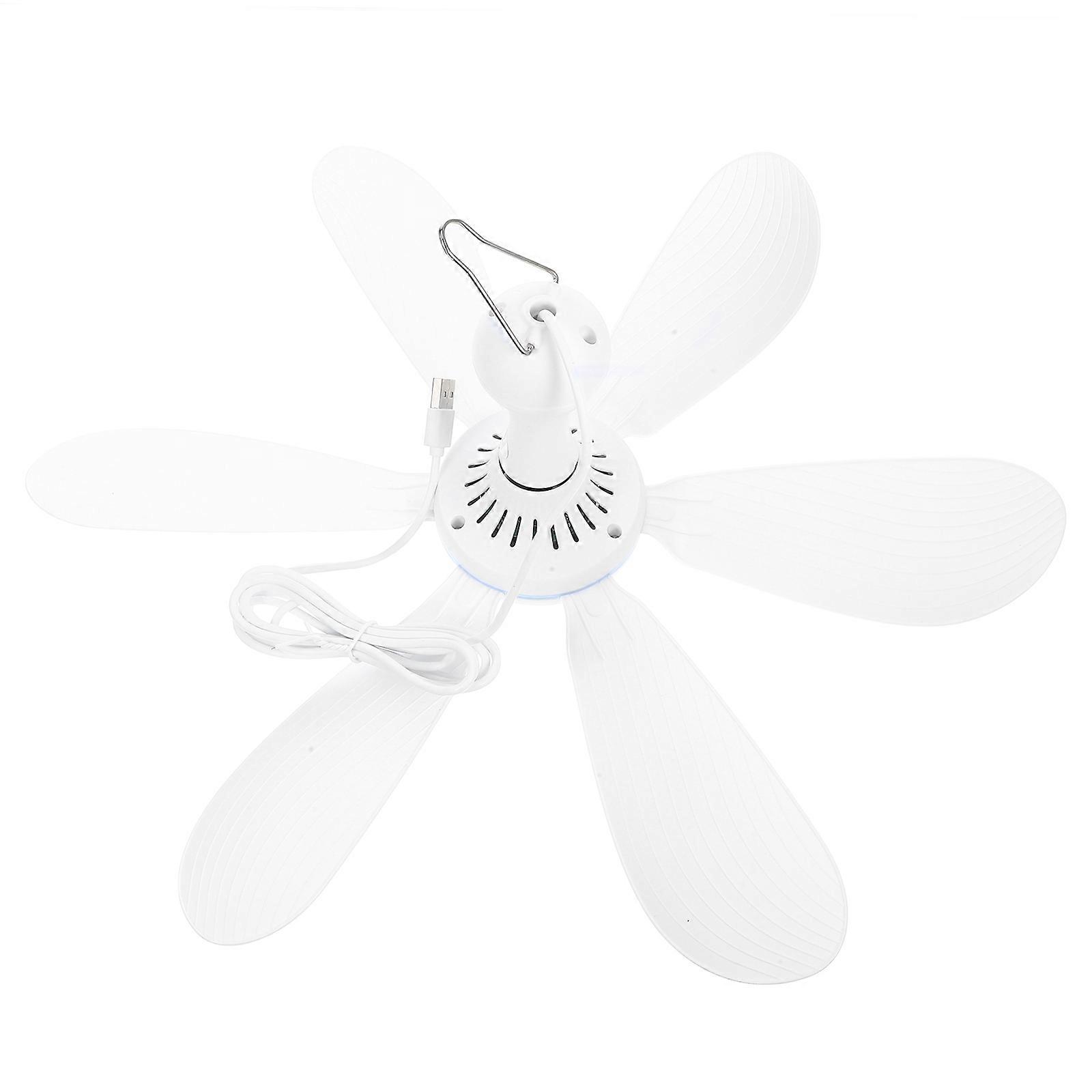 Ceiling Fan For Tent Portable Usb Powered Summer Use 1Set