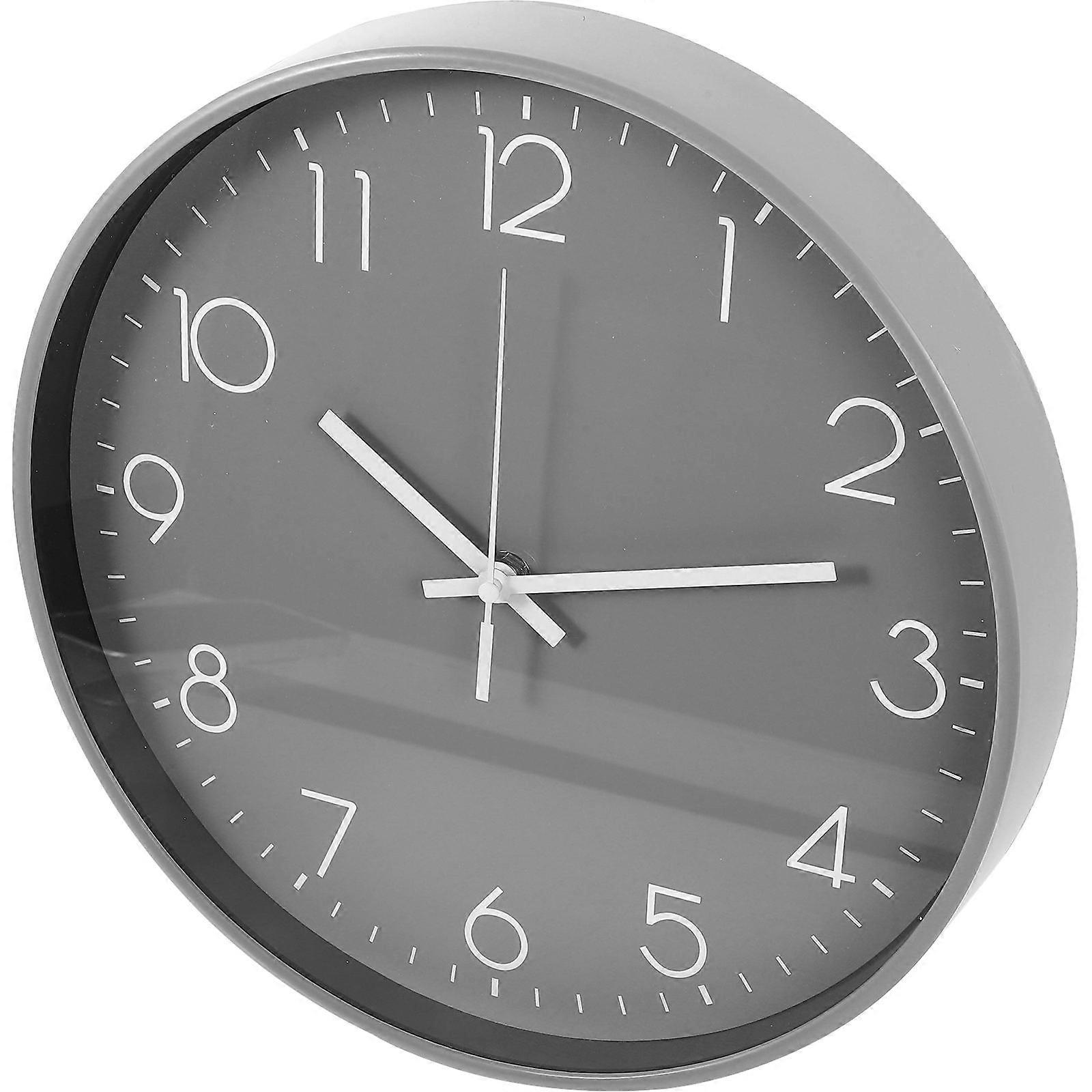 Round Wall Clock Simple Design for Living Room and Office Mute Battery Not Included