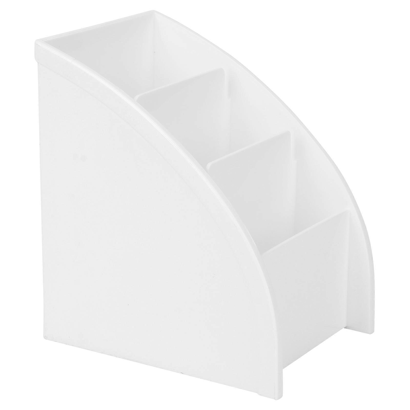 جهاز التحكم عن بعد صندوق تخزين مكتب منظم حامل لوازم مكتبية أبيض