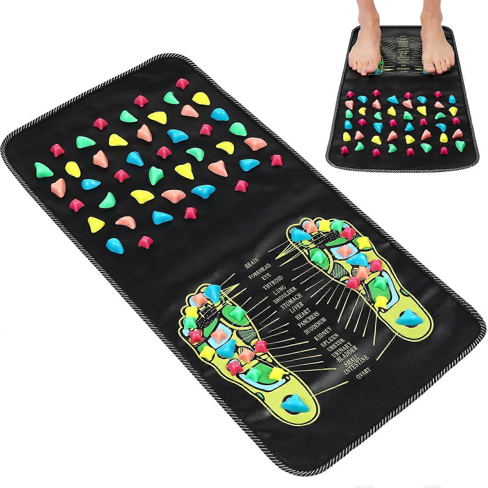 1 piece foot massager with stone texture, home use for reflexology and relaxation