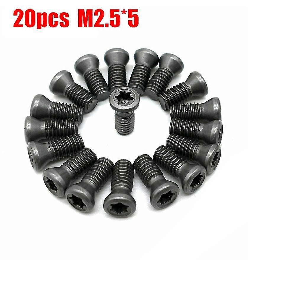 For Replace Carbide Inserts with M2 M2 5 M3 M3 5 M5 Torx Screws Pack of 20