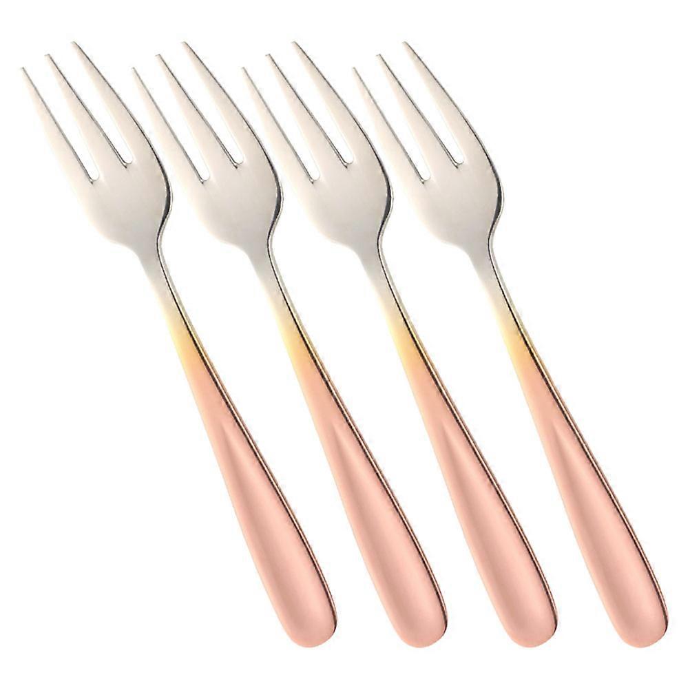 Stainless Steel Appetizer Forks for Home with Smooth Edges Multi Pieces