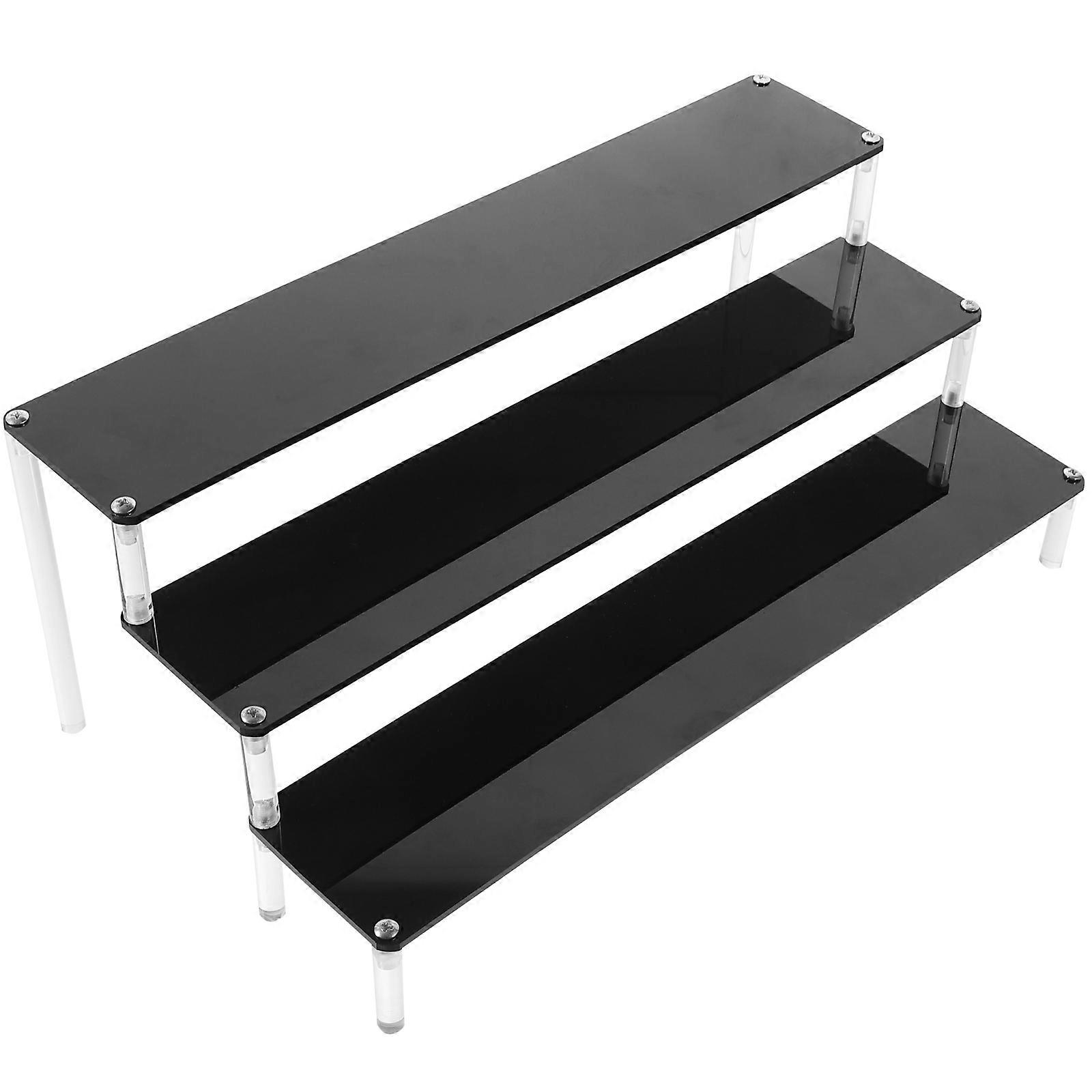 Acrylic Display Stand for Storage Black Large Capacity Jewelry Rack Perfect for Home Decoration 1