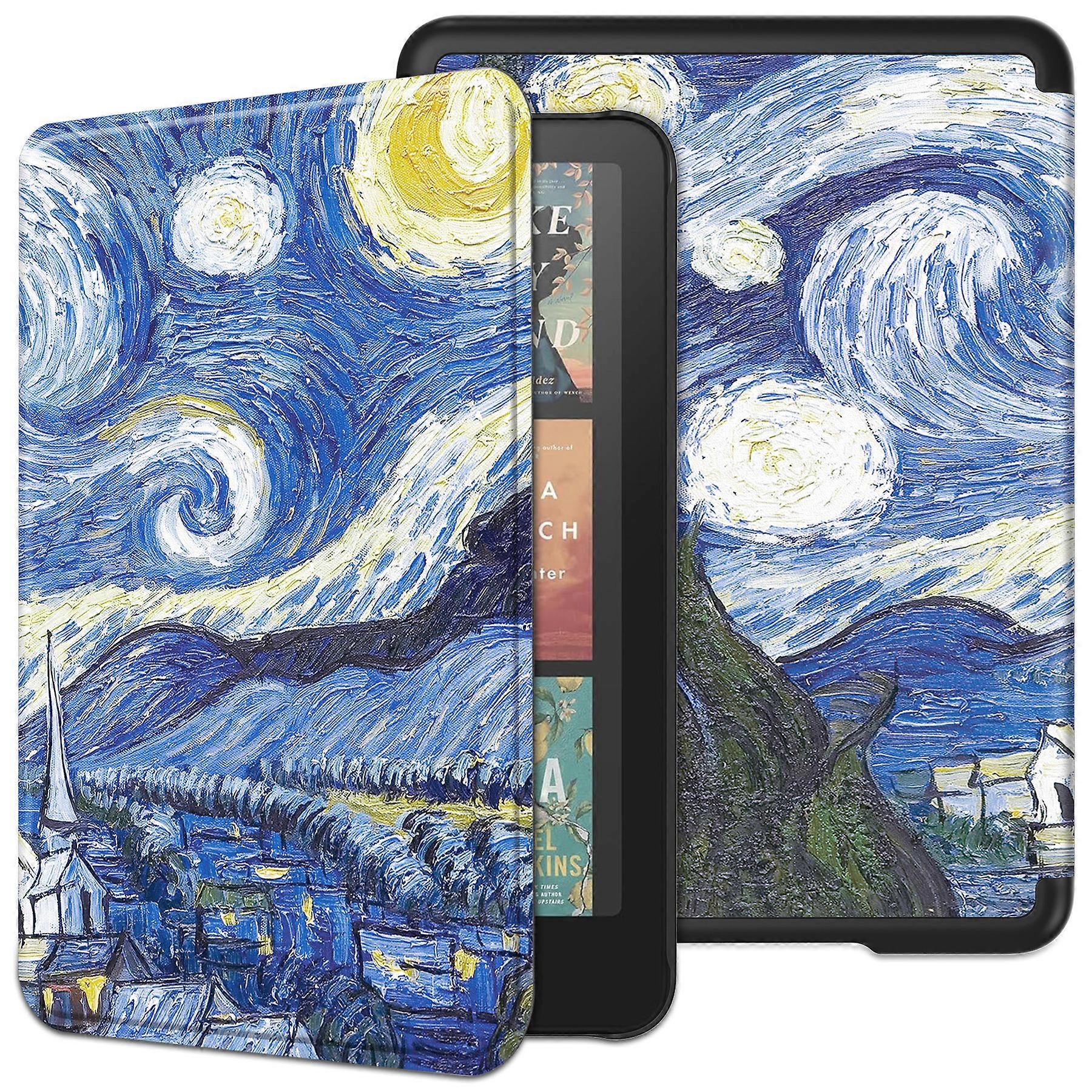 For Amazon Kindle Colorsoft Kindle Paperwhite (2024) Case Pattern Print PC+ PU E-Reader Cover Starry Sky