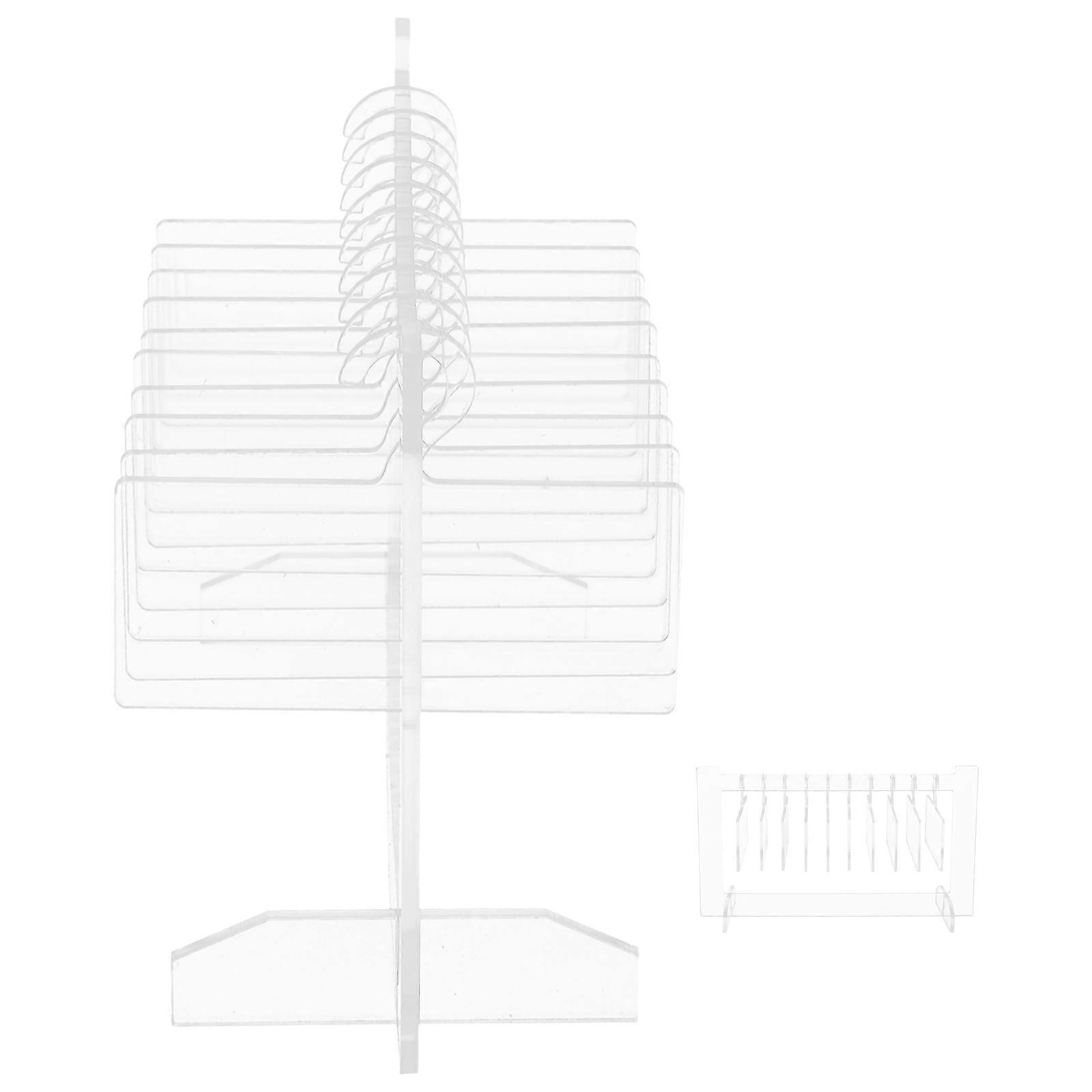 Nail Art Display Board with Acrylic Material for Nail Tips Storage and Salon Use Transparent Portable Small Size