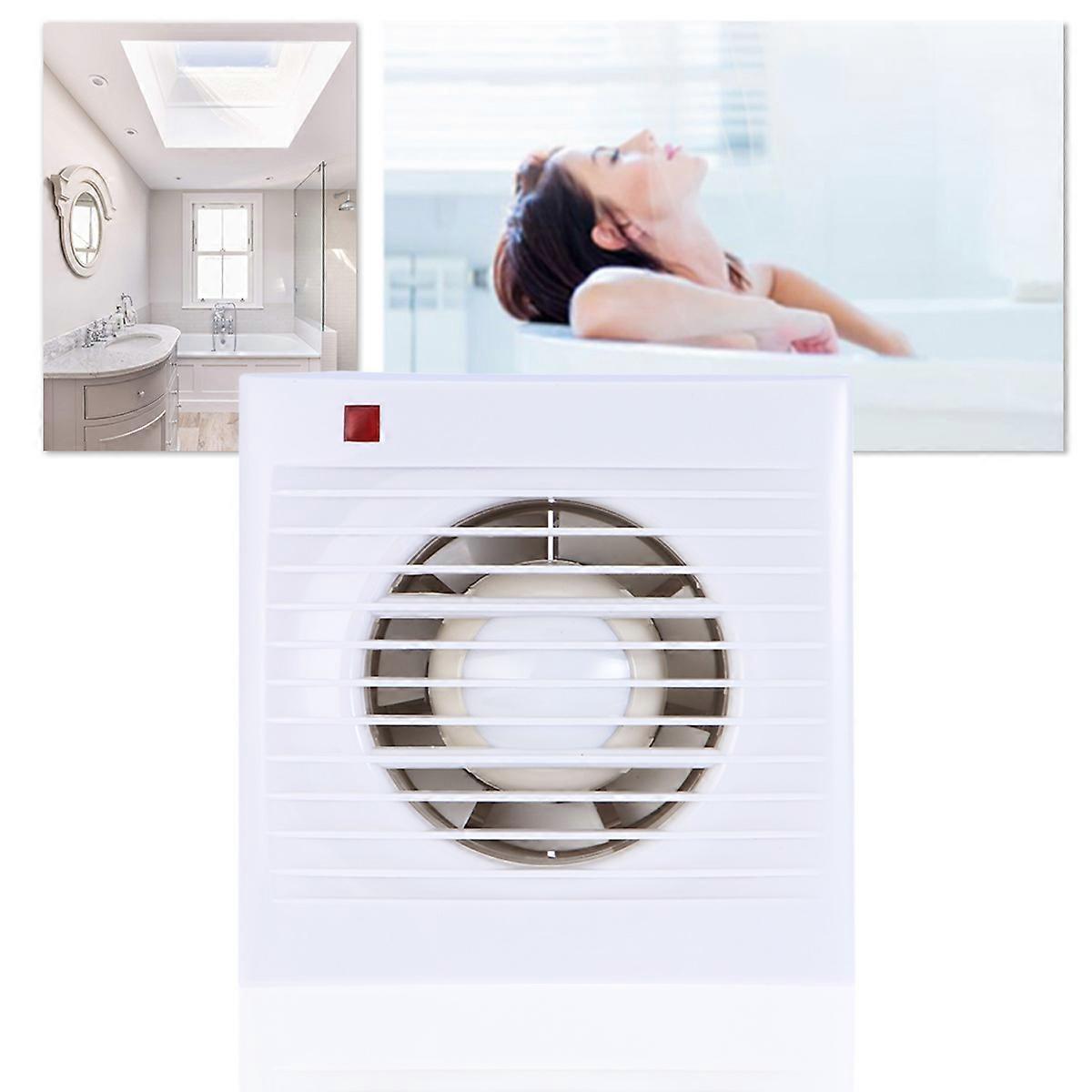 Wall Fan with ABS Material for Home Use White Extremely Quiet Ventilation 4 inch