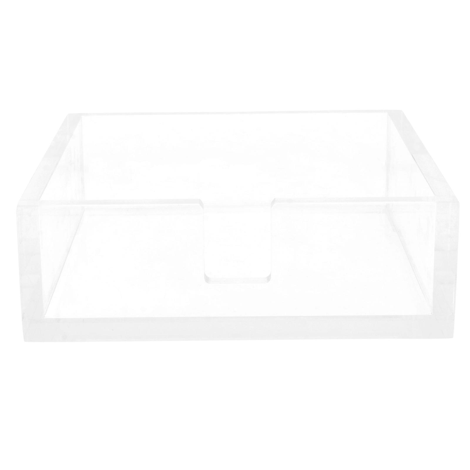 1Pc Transparent Acrylic Napkin Holder for Tabletop Cocktail Paper Towel Container