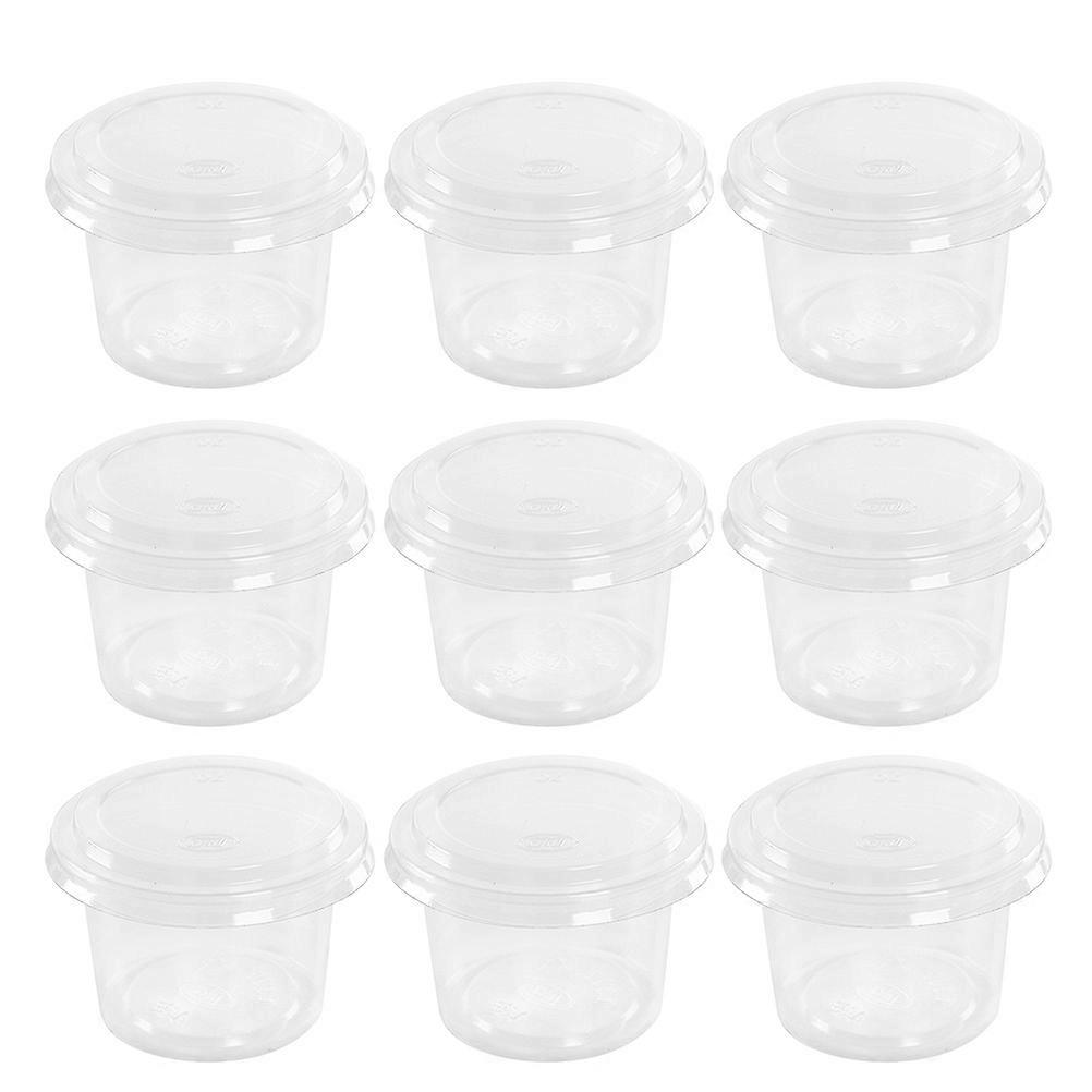 200pcs Sauce Small Sauce Container Pudding Mousse with Lid for Home Shop