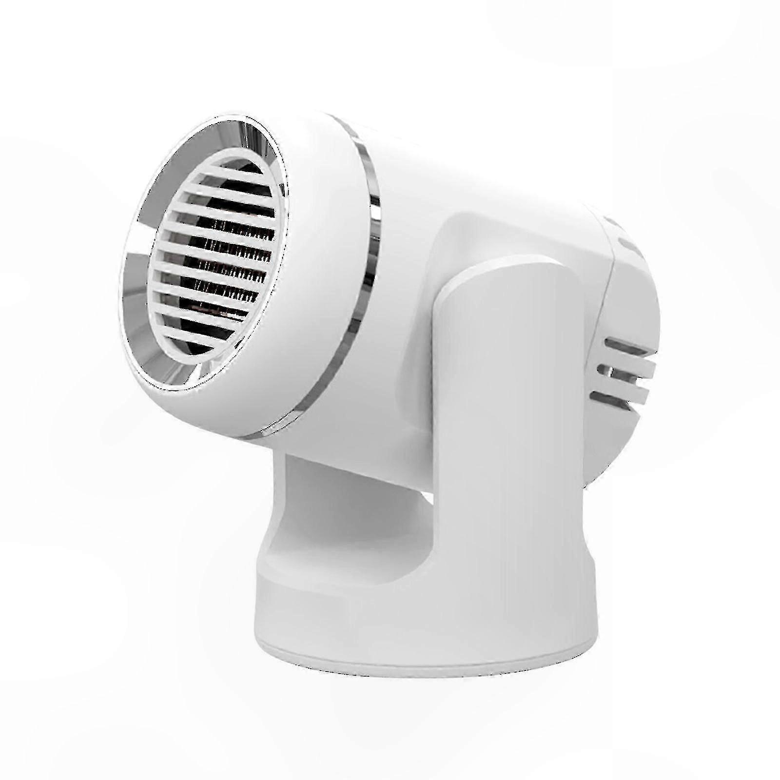12V Auto Cooling Fan with Heater Function for Windscreen Demisting, White