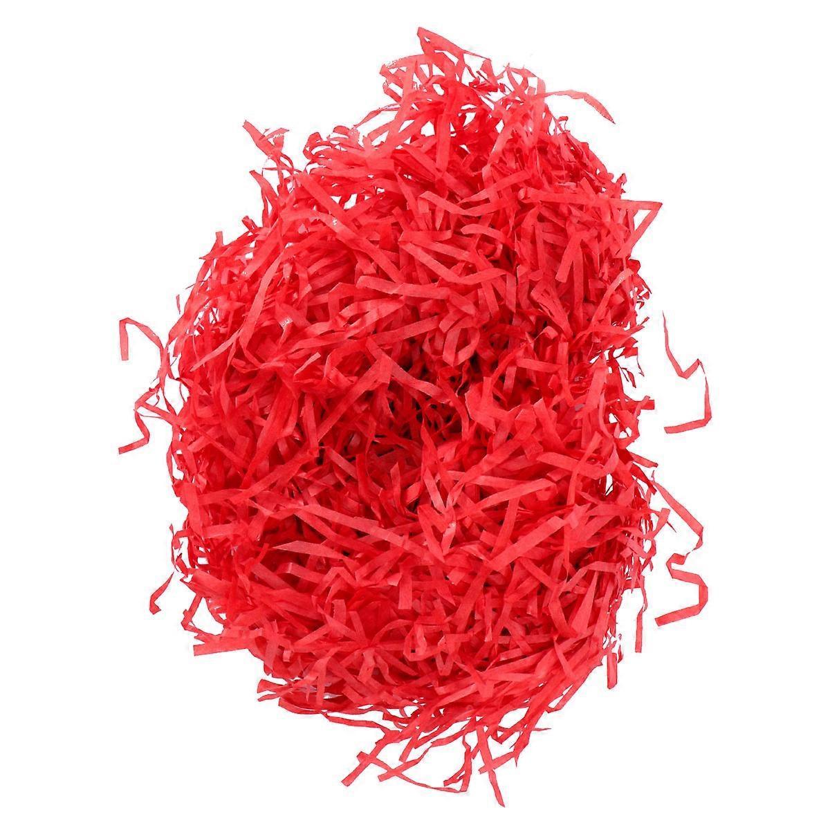 Natural Shredded Paper In Red For Gift Box And Decorative Packaging 20.00X0.25X0.10cm Eco-friendly Stuffing 1Pc