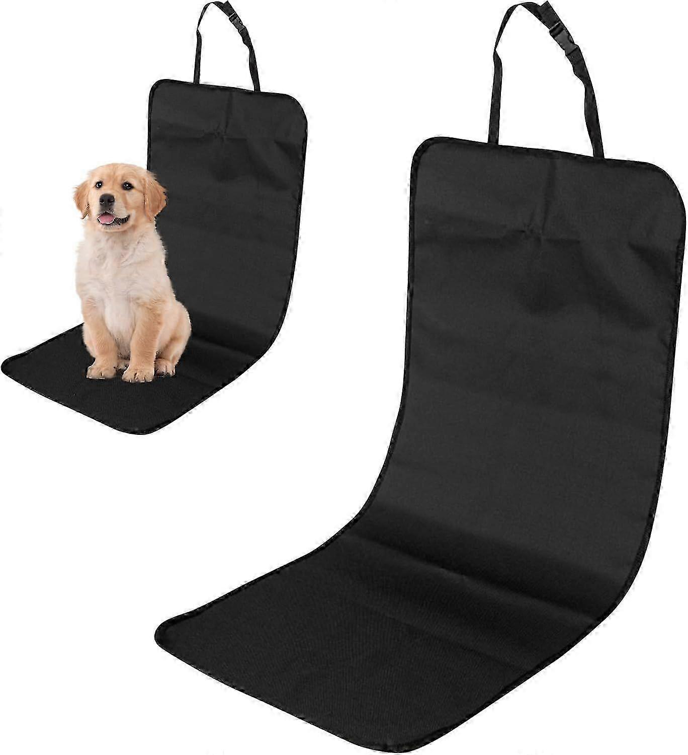 Waterproof Dog Car Seat Cover for Front Seats - Universal Fit, Non-Slip, Scratch Resistant Oxford Fabric (106x49cm, Black)