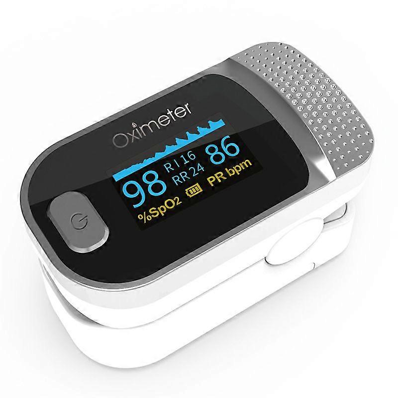 Fingertip Pulse Oximeter with PI and Respiratory RateOxygen Saturation Monitor