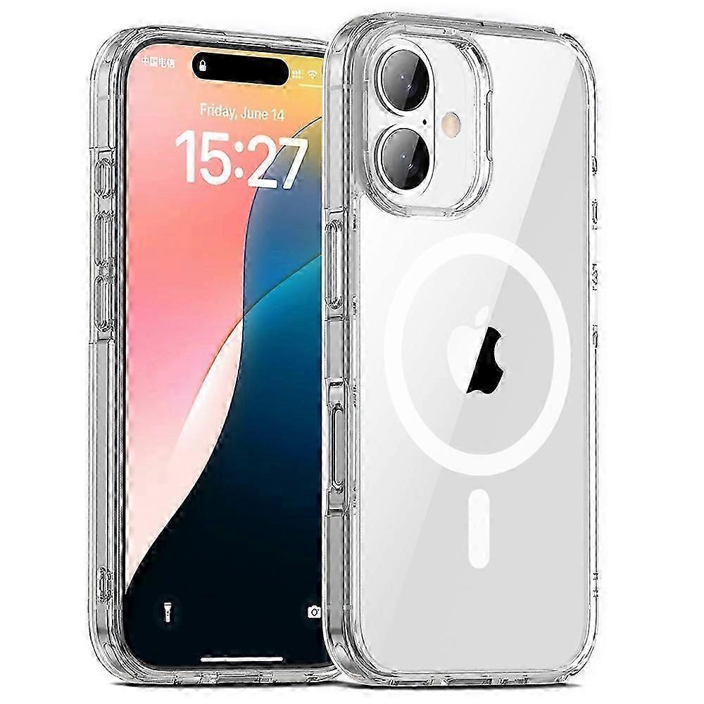 Aurora Series MagSafe Compatible Crystal Clear Case for iPhone 16 Plus - Purple