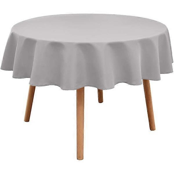 2025 Suitable Round Tablecloth - Waterproof Wrinkle Free Washable Tablecloth Polyester Fabric