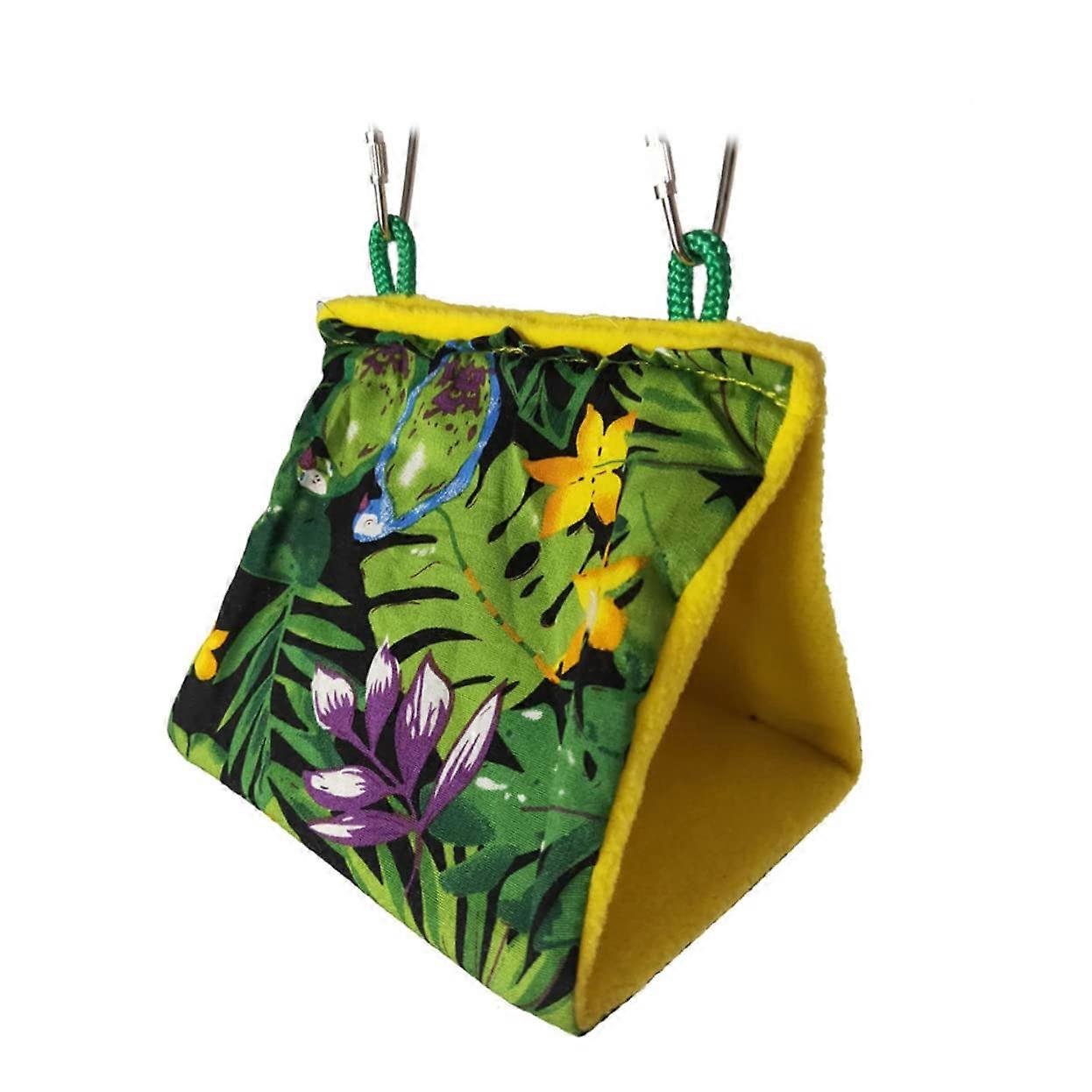 Bird Nest Bird Feeder Automatic Summer Shade Canvas Green Hammock Pet Hanging Bed