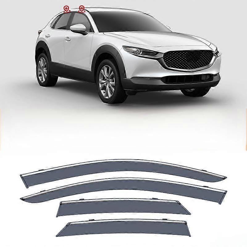 Rain protection side windows for Mazda CX30 MK1DM , Car Comfort Wind deflector Rain deflector Smoke deflector