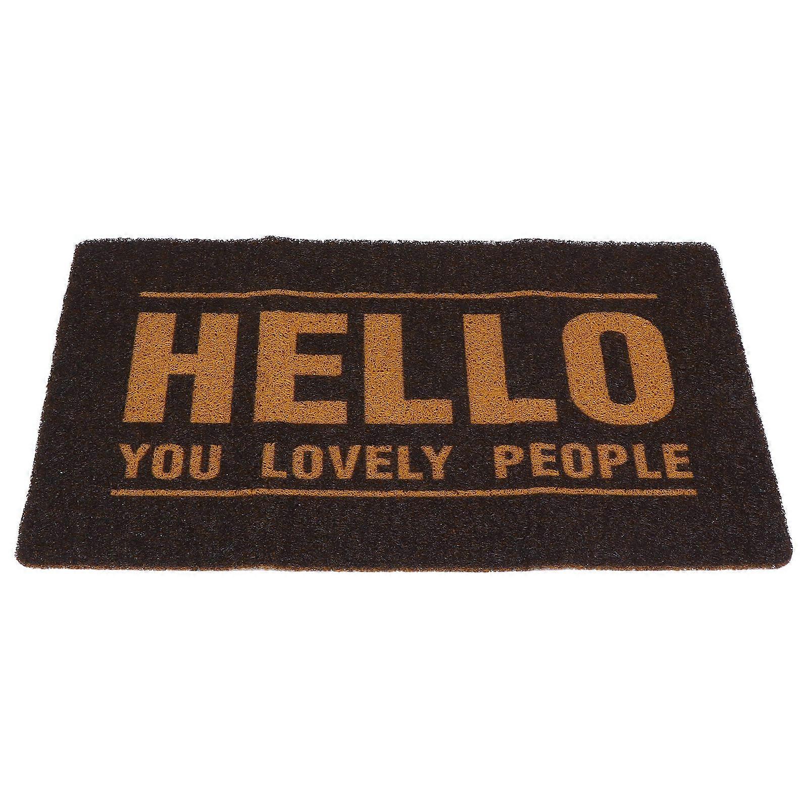 Multi-Color Non-Slip Toilet Mat Ideal For Entrances And Bathrooms 75x45cm PVC Material 1Pcs