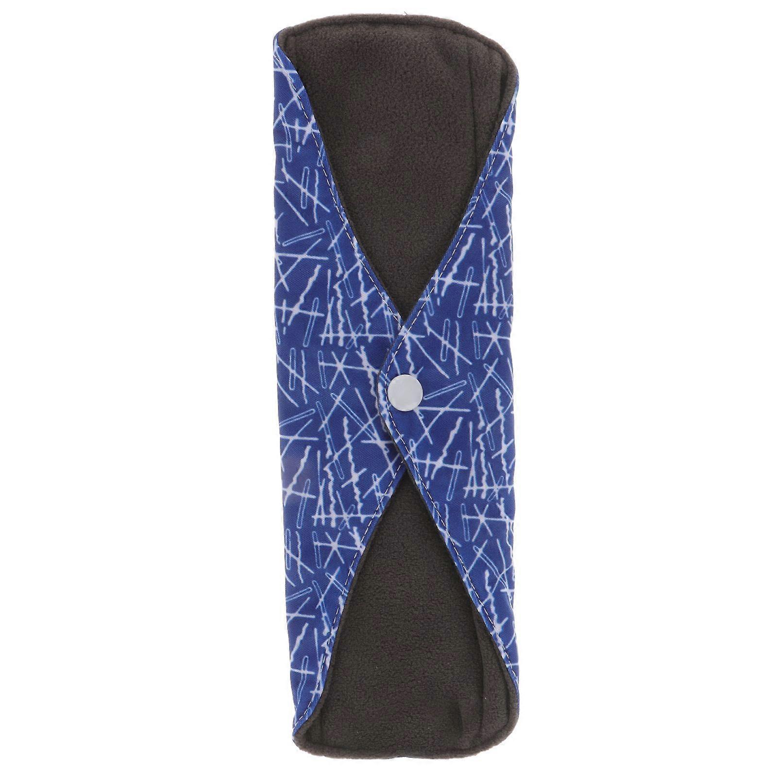 Washable Reusable Sanitary Towel Portable Foldable Breathable Bamboo Charcoal Cloth Menstrual Pads 25x18cm (M11)