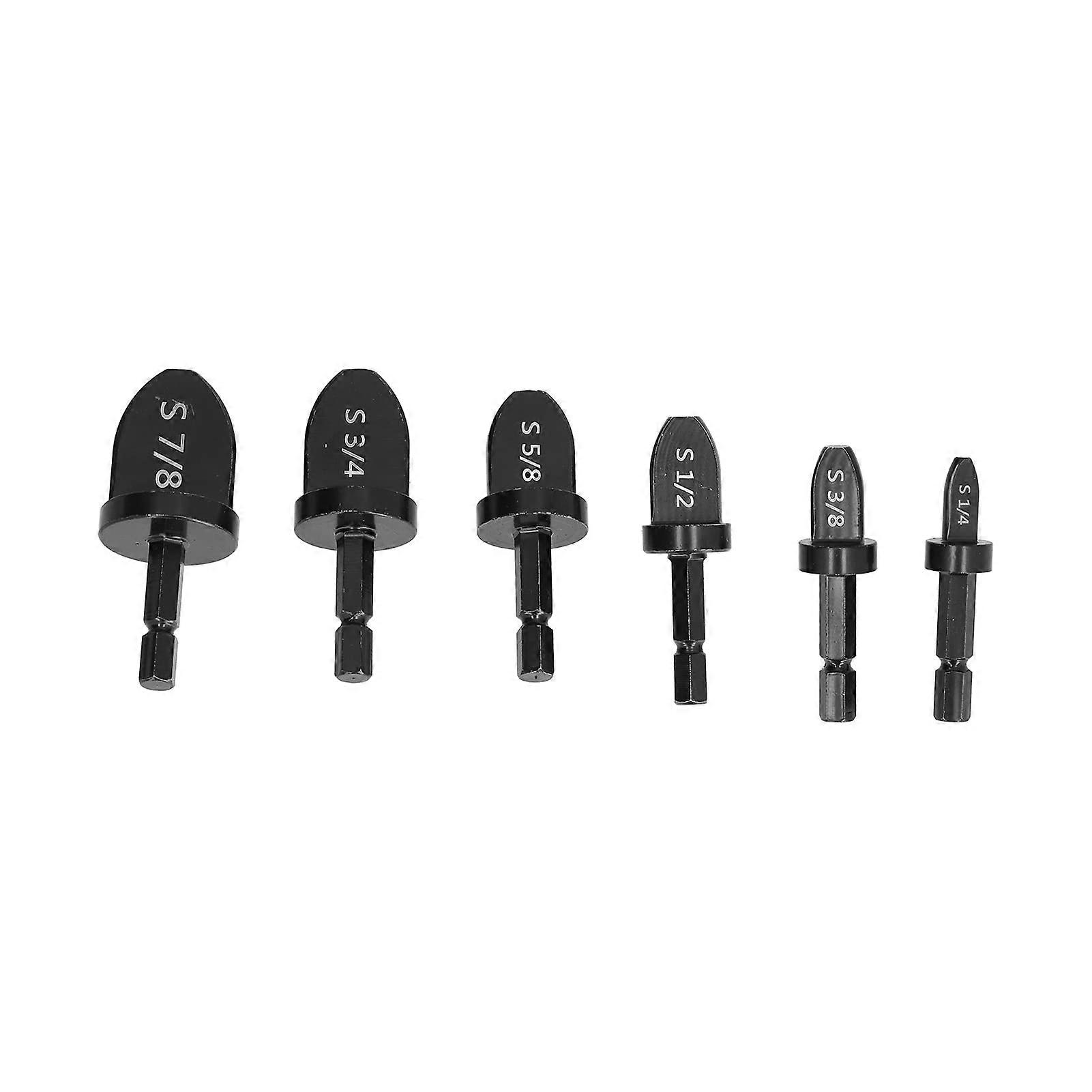 6piece pipe expansion set with hex handle, pipe pressing drill, air conditioning reamer, accessories