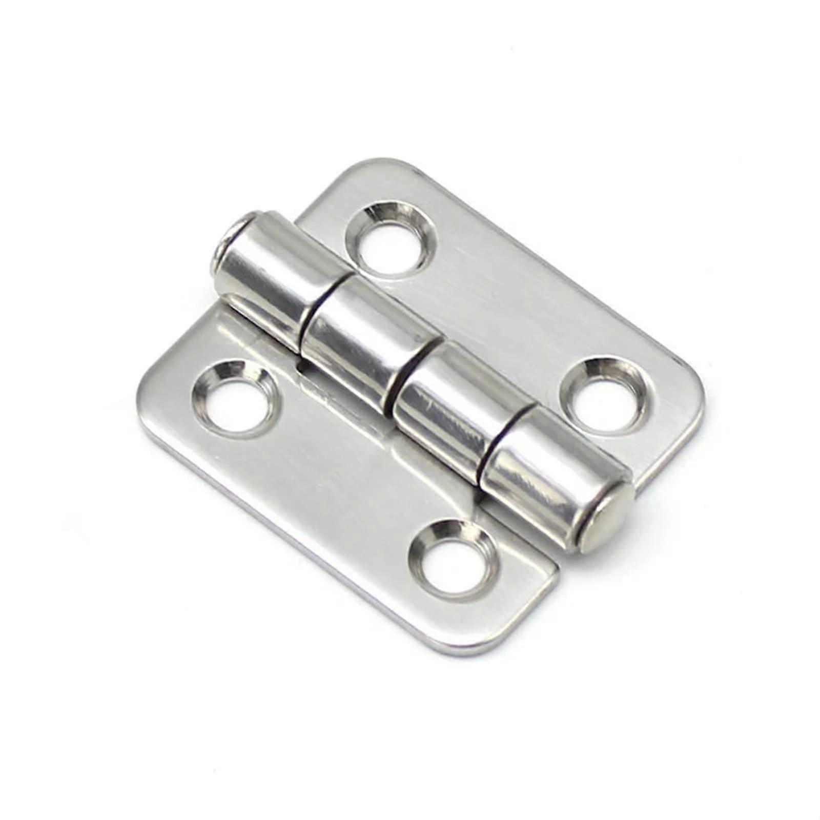 Thickened hinge, 41 x 36, flat fillet, hinge for industrial plants, hinge made of stainless steel 304, 1 piece