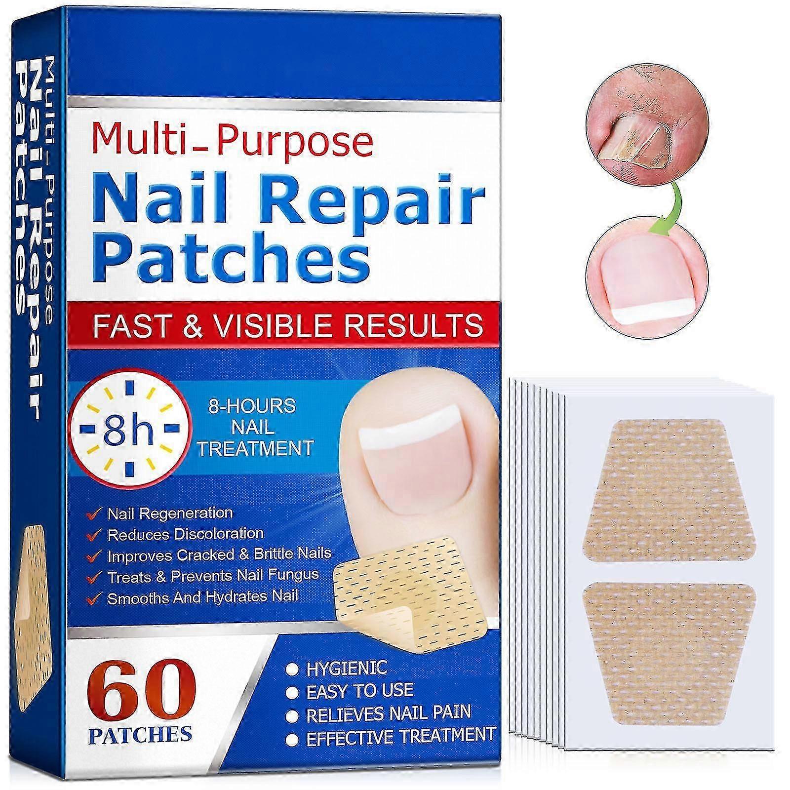Parches Reparadores de Uñas Extra Fuertes - Tratamiento Impermeable y Transpirable para Hongos en las Uñas, Uñas Partidas