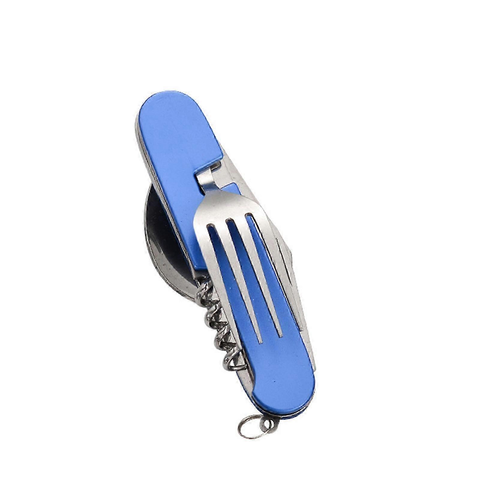 Multifunctional bivouacking Knife Fork And Spoon Detachable Folding Combination Convenient Outdoor Tableware PUW1154
