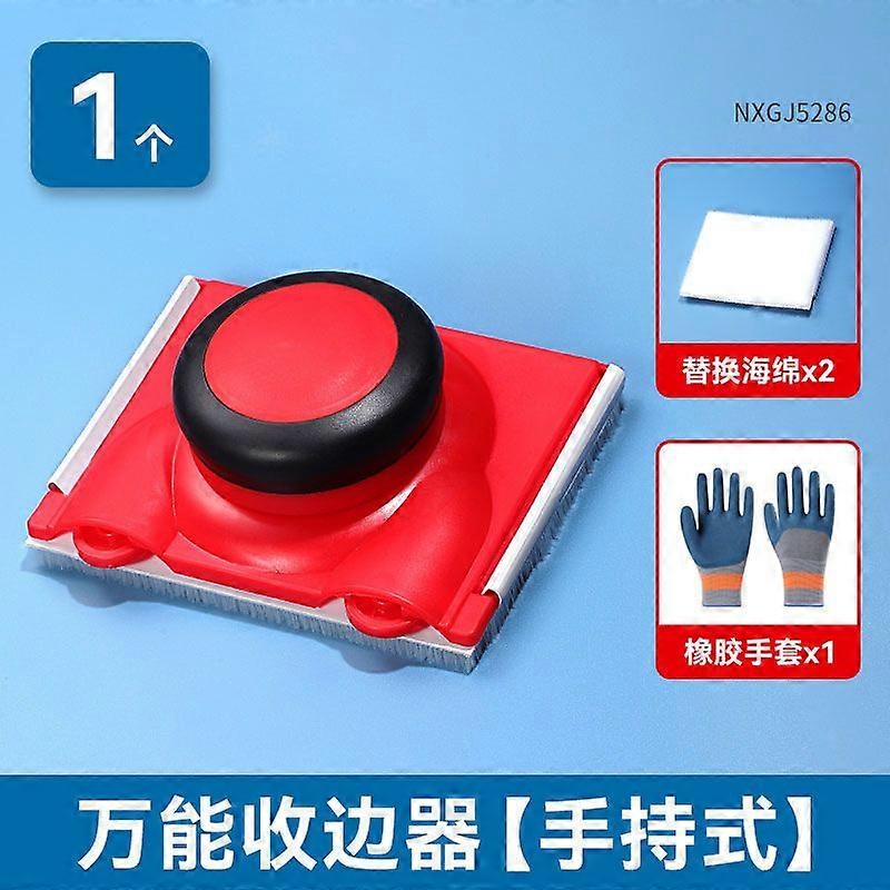 Paint Edging Cutting Tool, Edge Painting Tool, With 2 Replacement Pads, 1 Pair of Gloves, Hand Painting Brush for Wall, Ceiling, Door